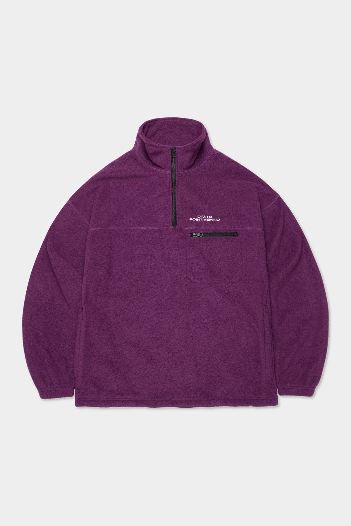 25 FLEECE HALF ZIP VIOLET