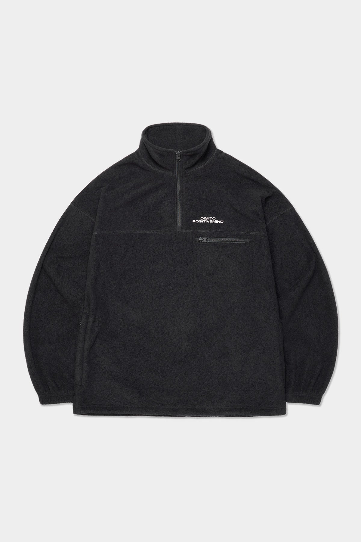 25 FLEECE HALF ZIP BLACK