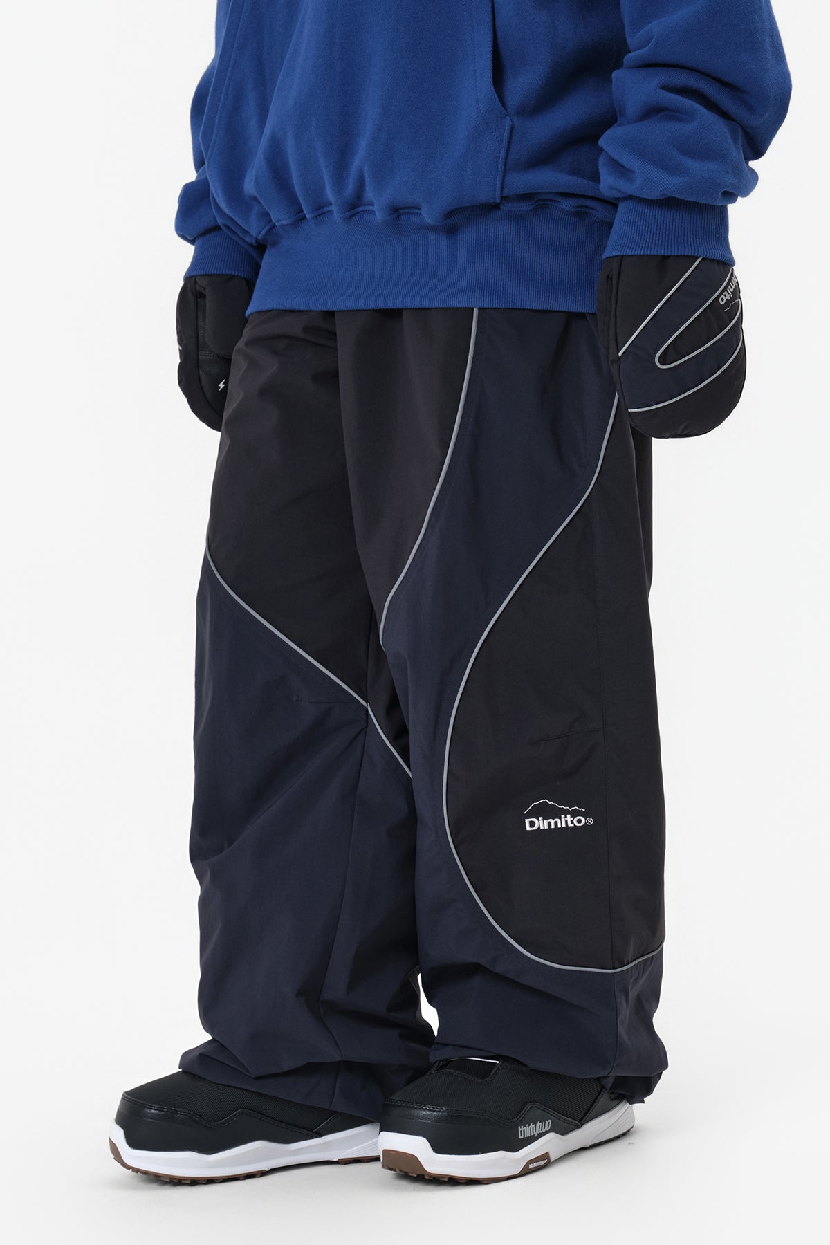 25 ATOM BANDED PANTS (WIDE FIT LV.1) MID BLACK