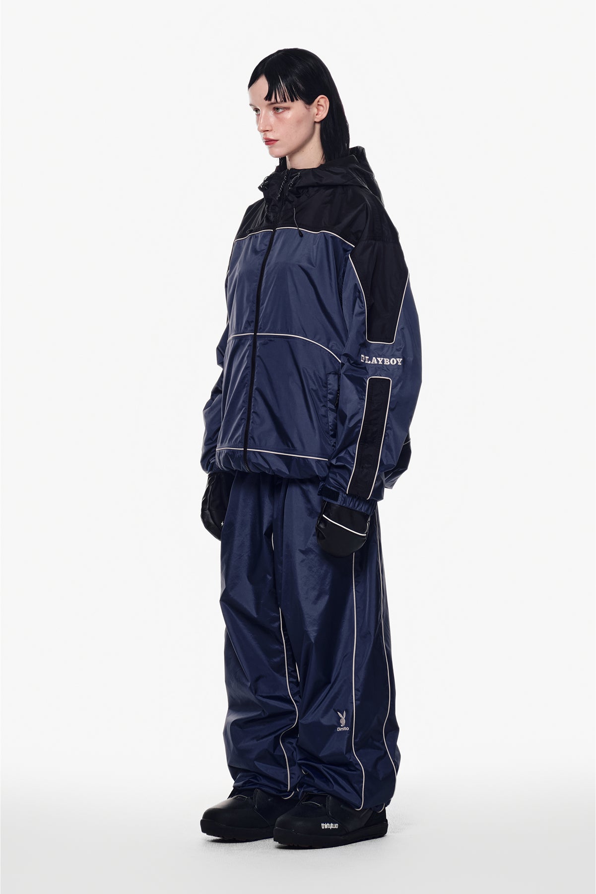 [PLAYBOY x DIMITO] PIPING TRACK JACKET CLOUDY BLUE