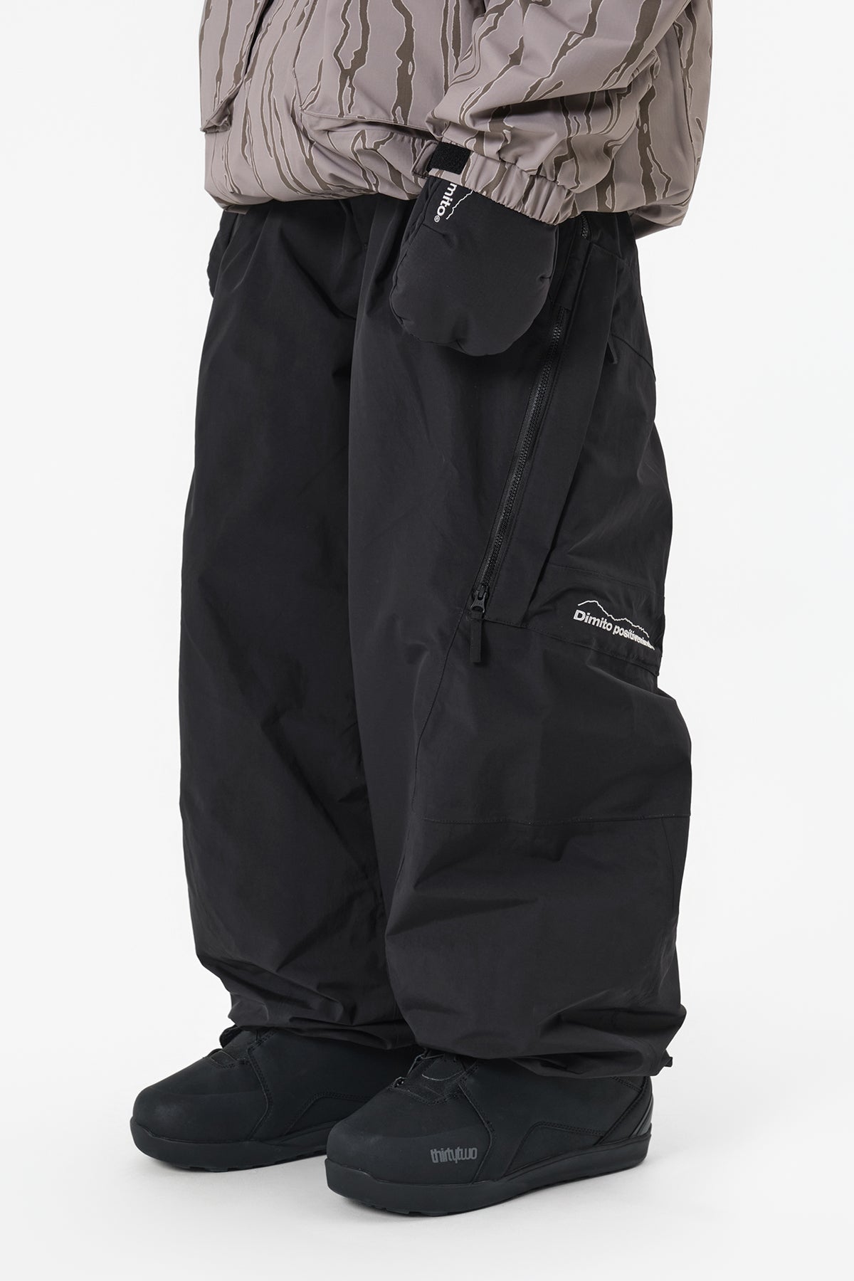 GIANT CARGO PANTS (WIDE FIT LV.2) BLACK