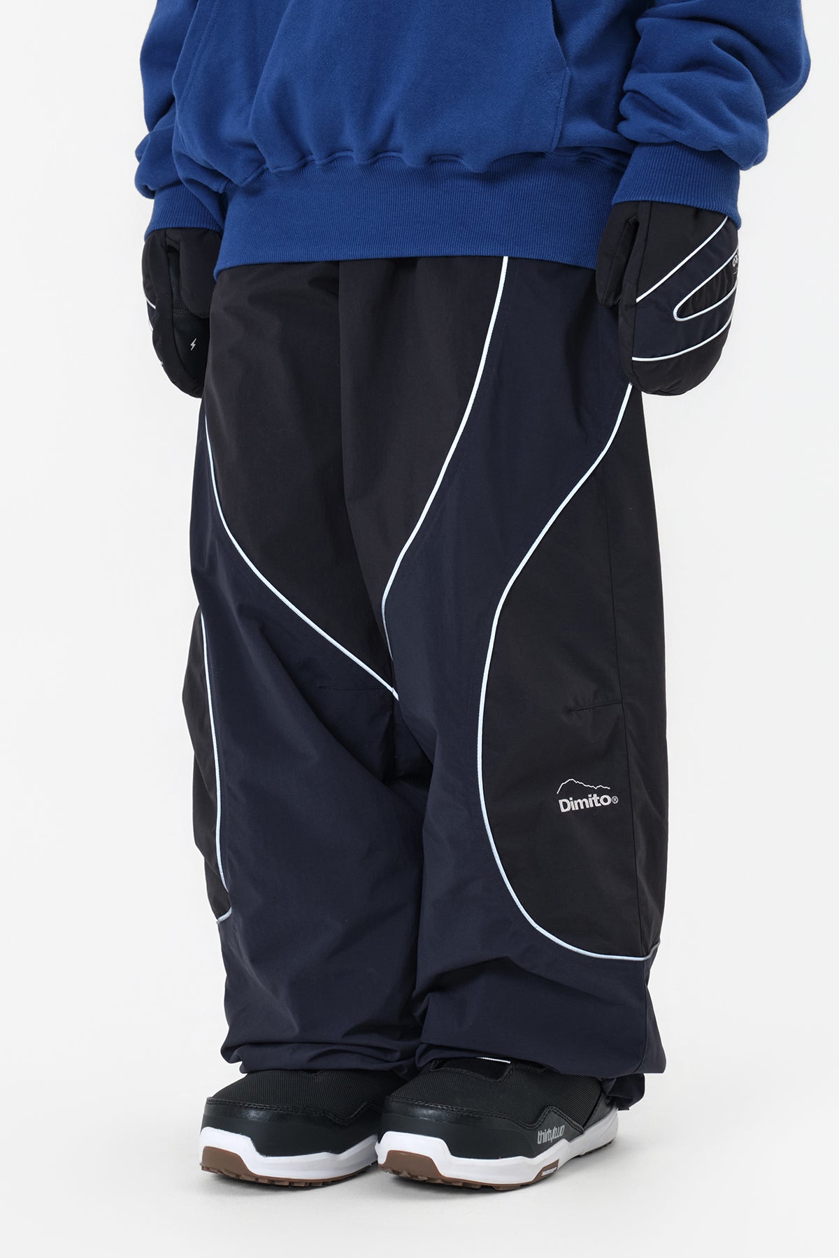 25 ATOM BANDED PANTS (WIDE FIT LV.1) MID BLACK