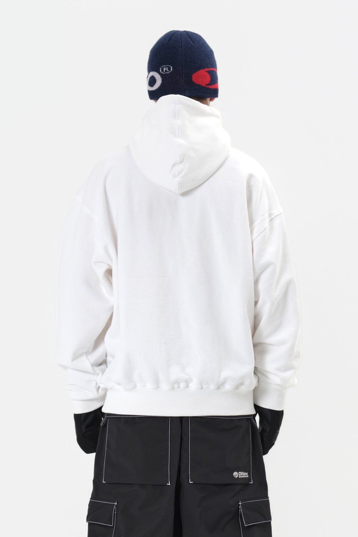 NS LIP HOODIE WHITE