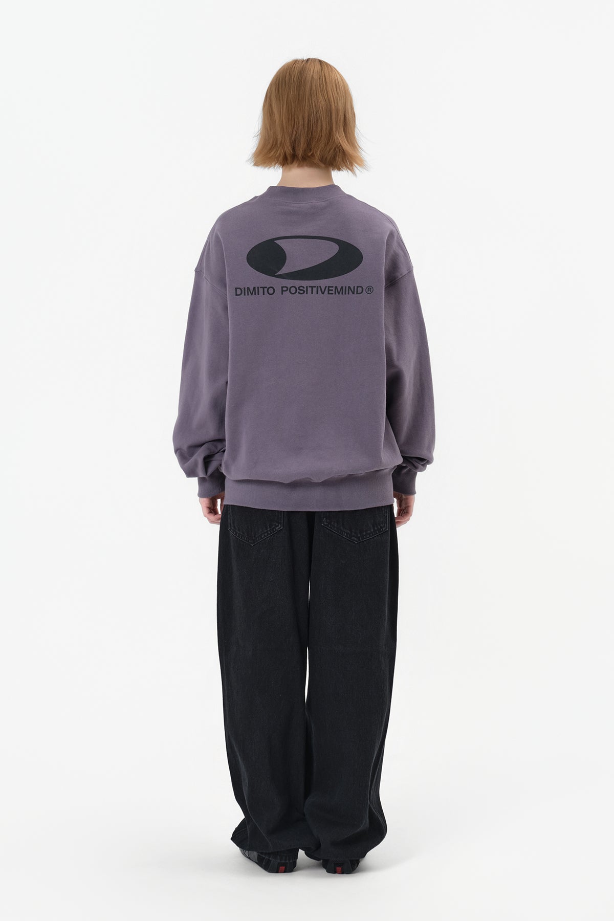 CIRCLE LOGO SWEATSHIRT PURPLE ASH