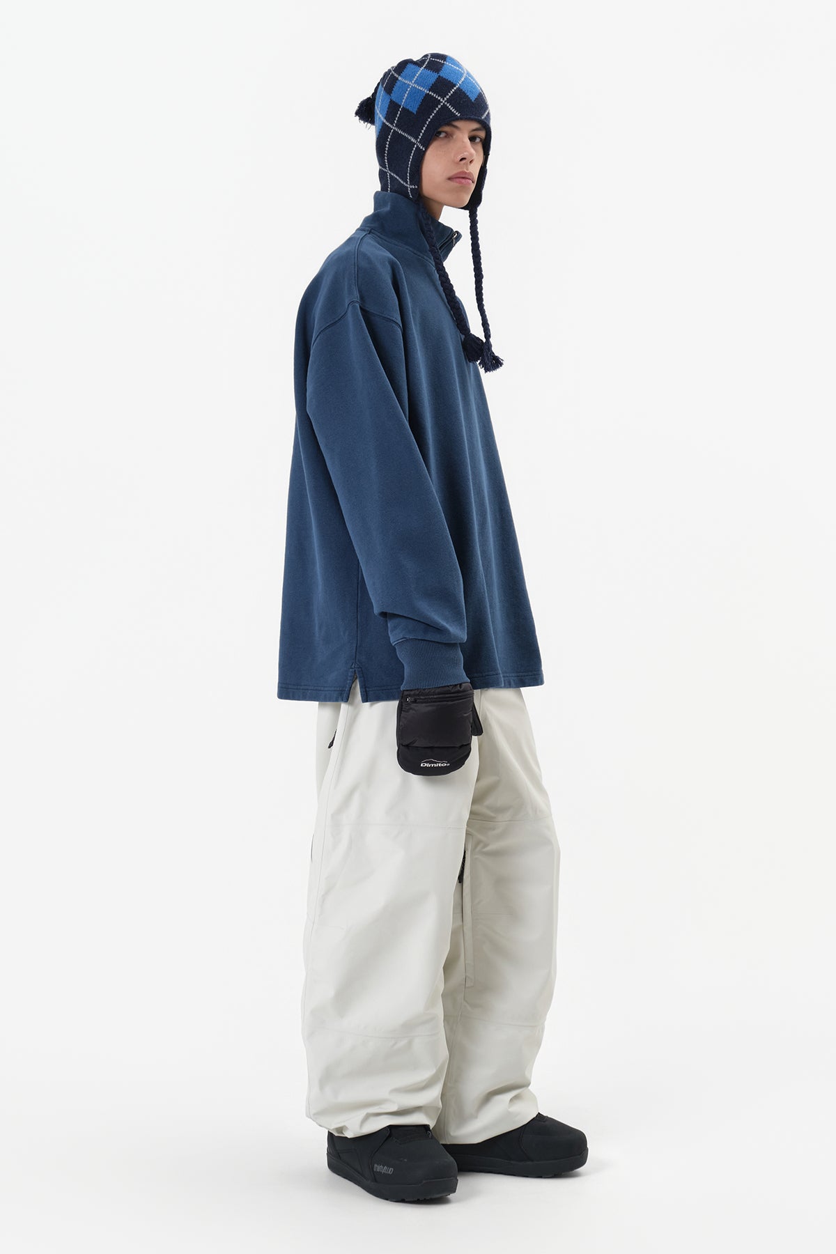 AIR VENT BANDED PANTS (WIDE FIT LV.1) IVORY
