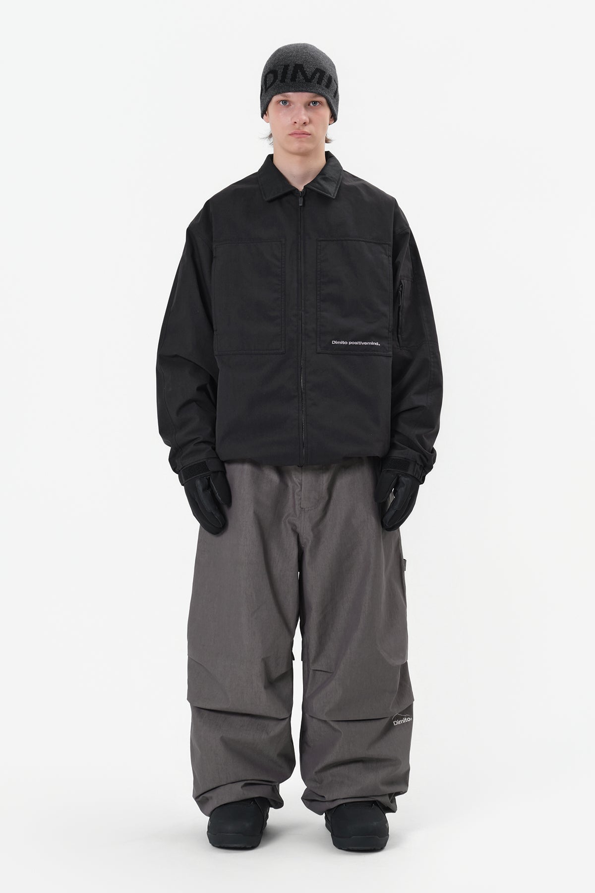 CARPENTER WIDE PANTS (WIDE FIT LV.1) FADE GREY