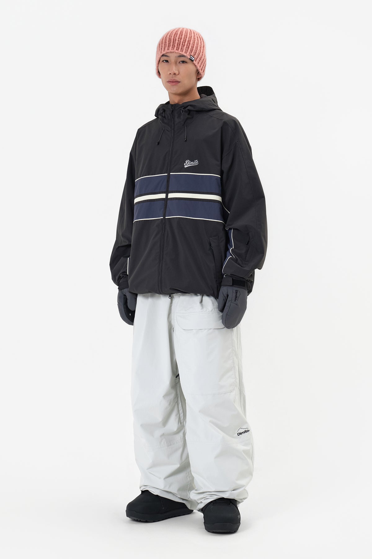 DECK WIDE BANDED PANTS (WIDE FIT LV.2) WHITE
