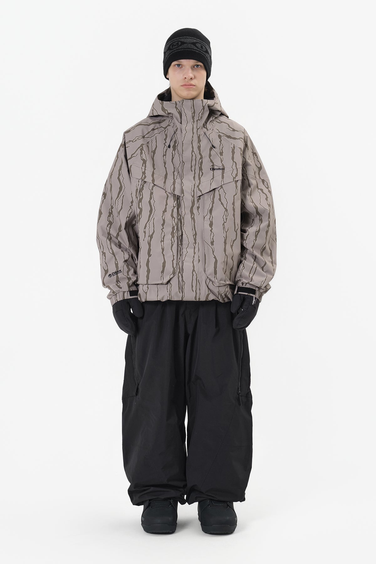 GIANT CARGO PANTS (WIDE FIT LV.2) BLACK
