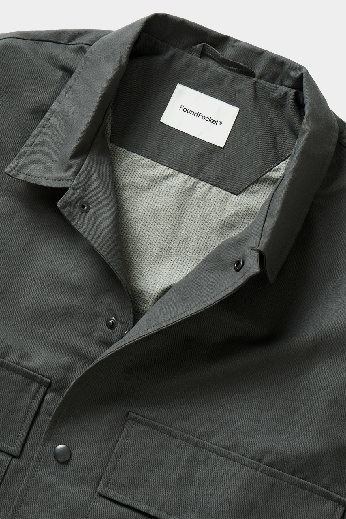 [FOUND POCKET] COTTON TWILL JACKET GREY