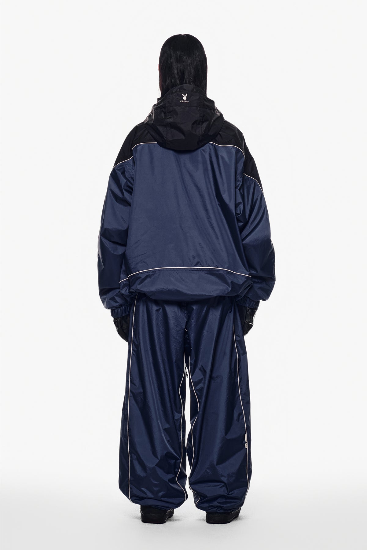 [PLAYBOY x DIMITO] PIPING TRACK JACKET CLOUDY BLUE