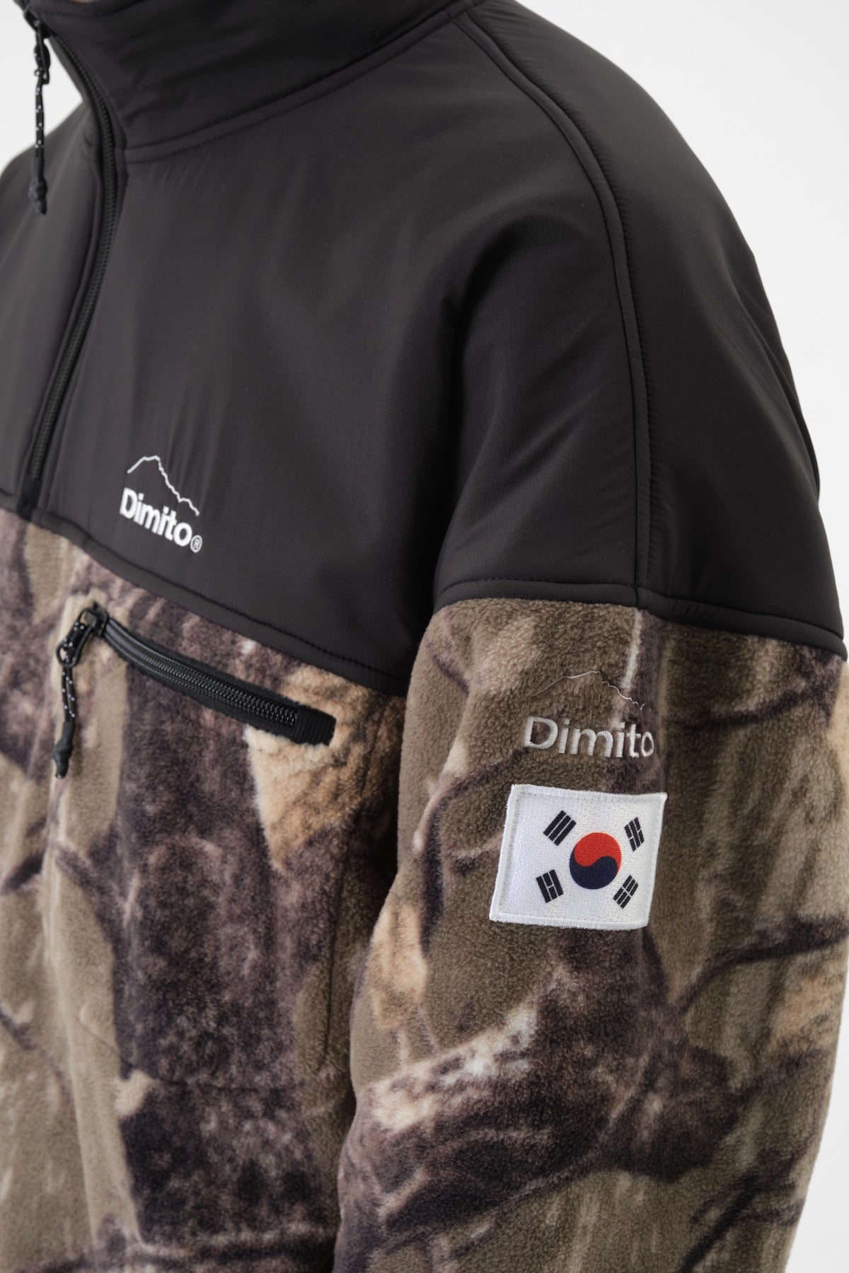 TEAM KOREA REPLICA 25 FLEECE HALF ZIP REAL TREE