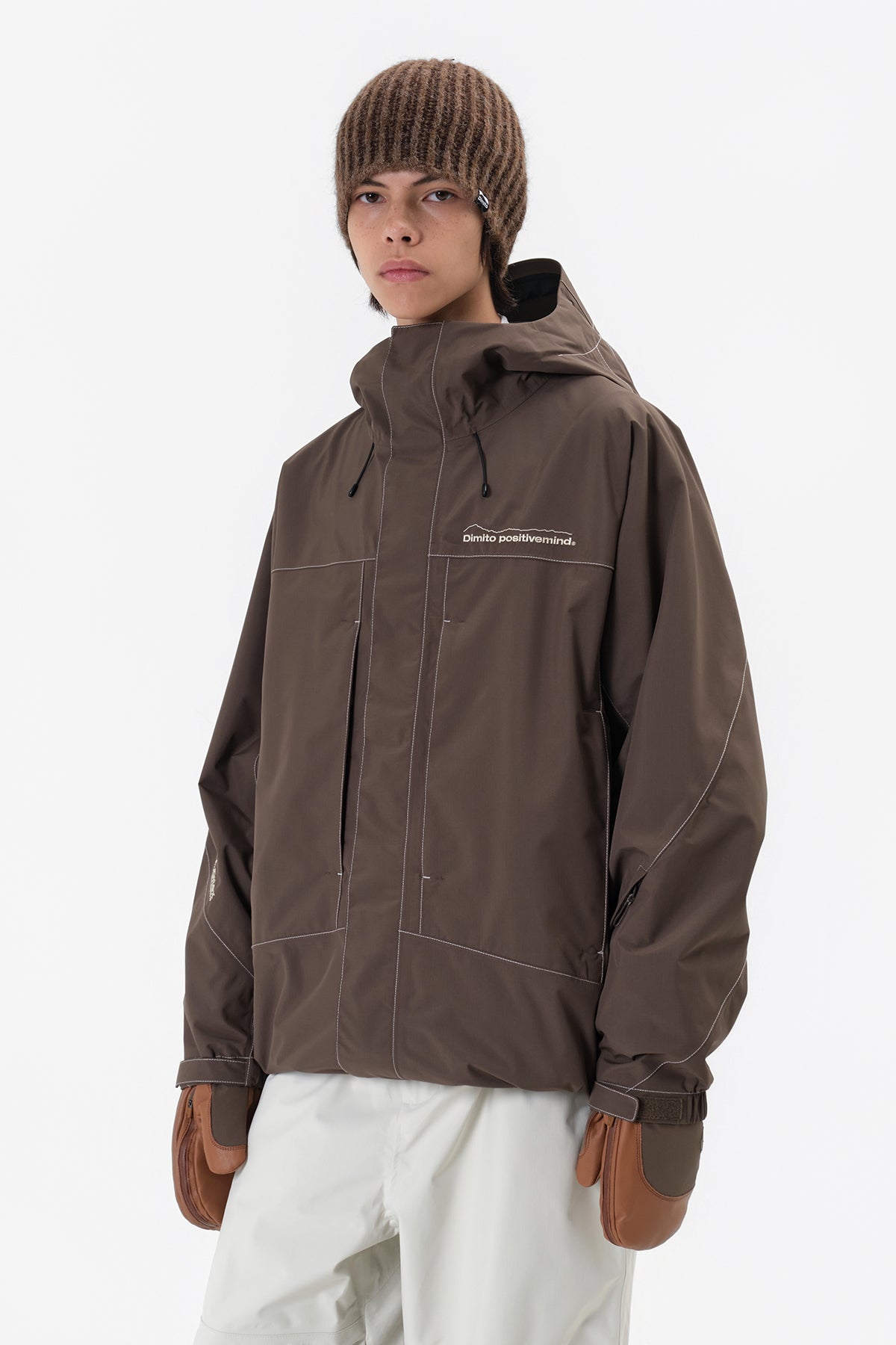 WORKS LINE JACKET DARK BROWN