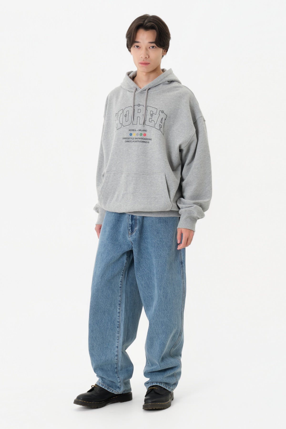 TEAM KOREA REPLICA COLORING HOODIE ASH