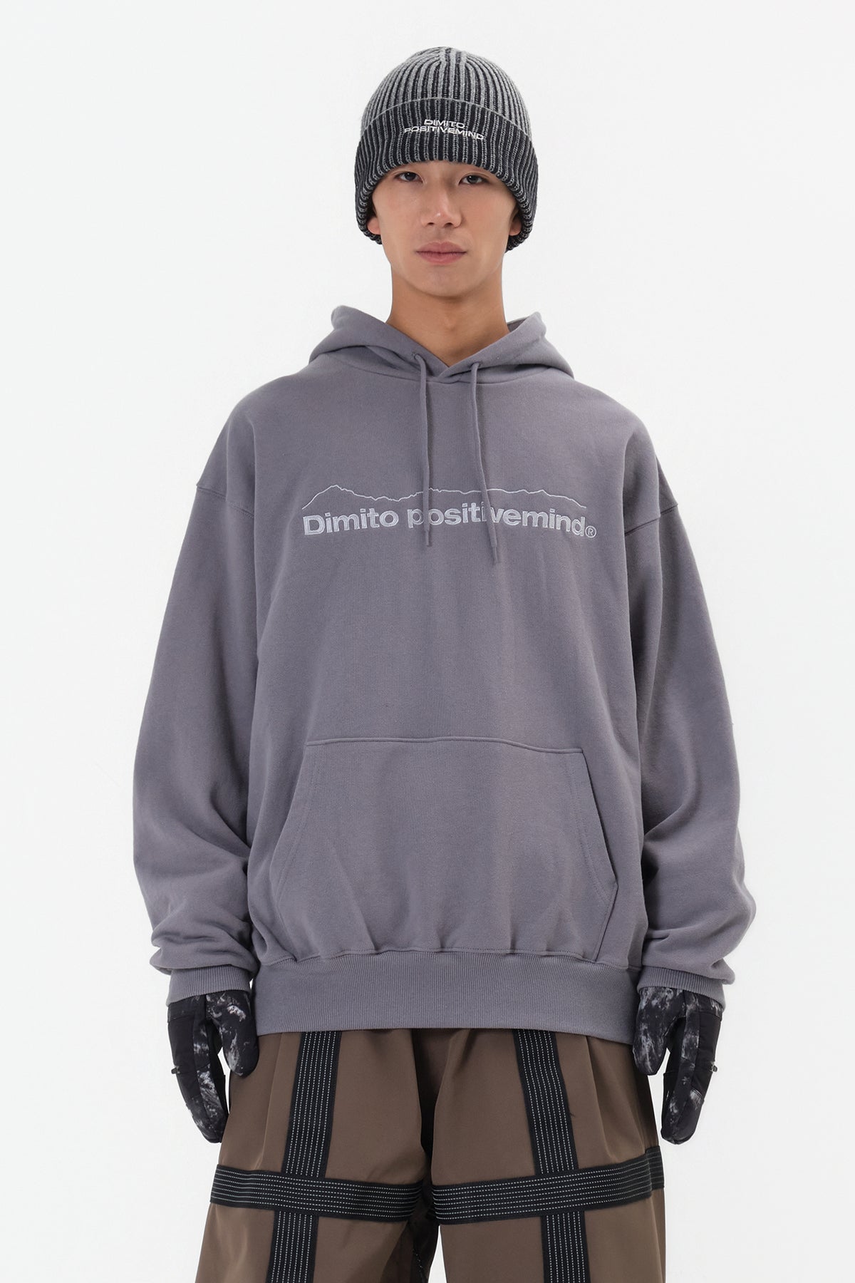 MT OG LOGO HOODIE COOL GREY