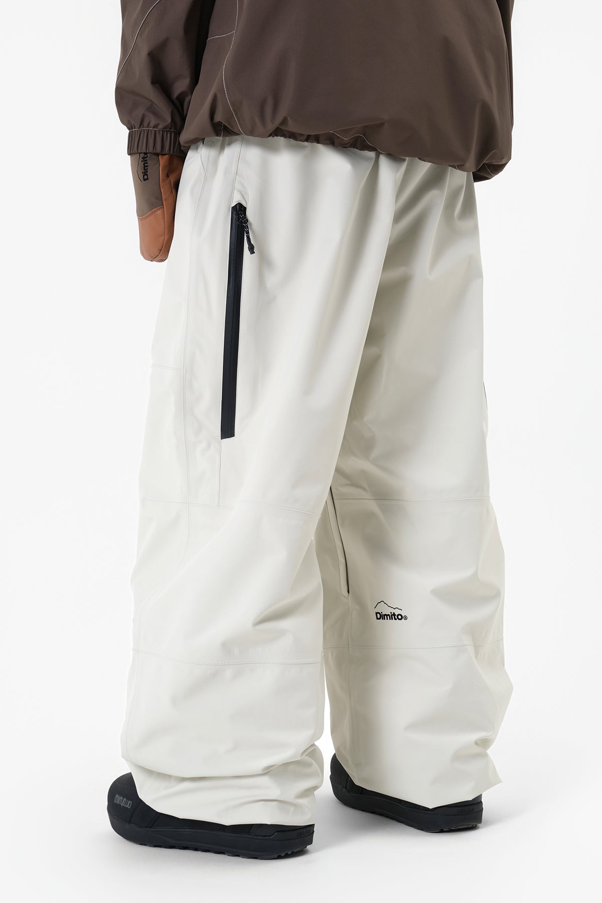 AIR VENT BANDED PANTS (WIDE FIT LV.1) IVORY