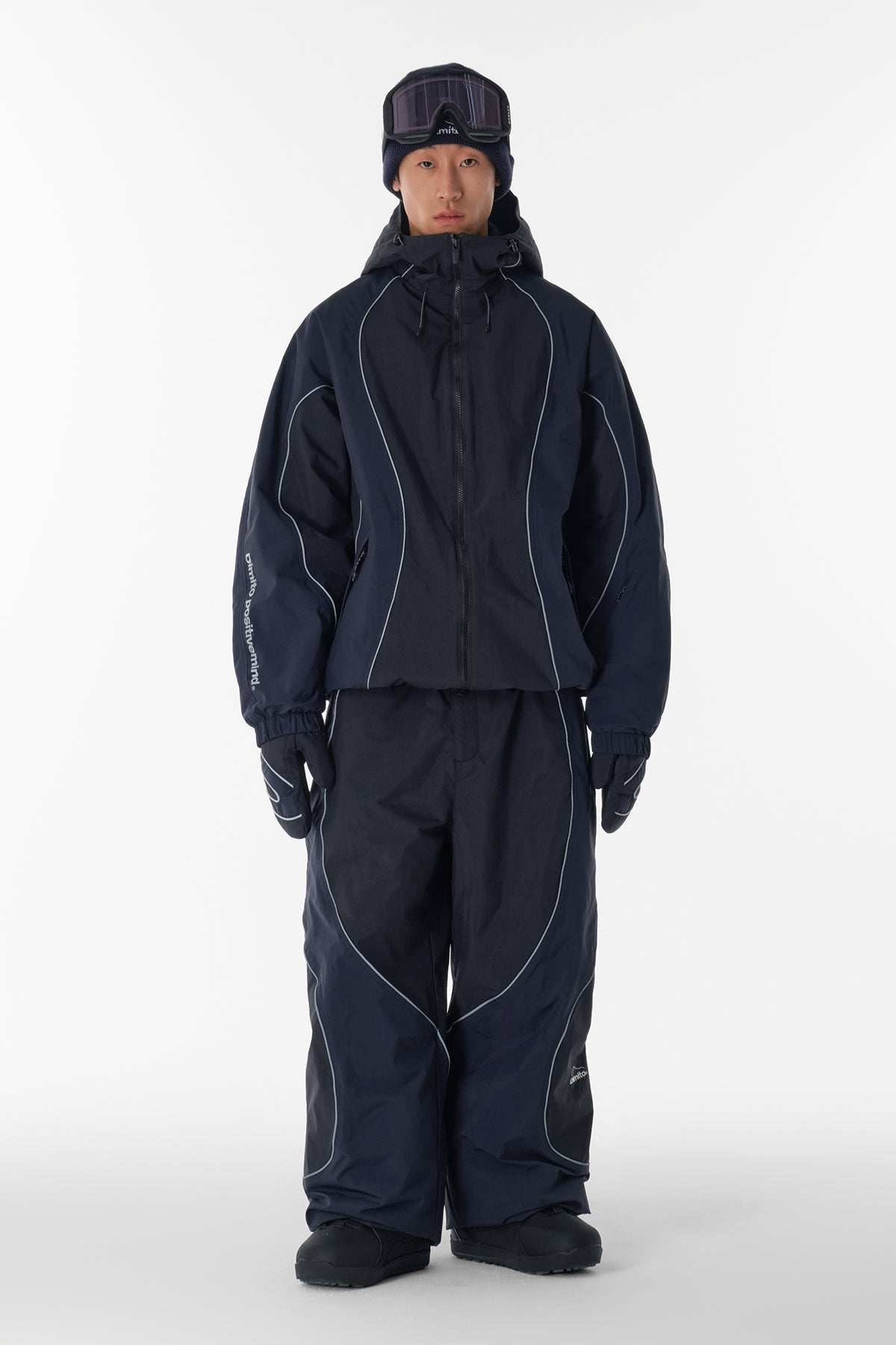 25 ATOM BANDED PANTS (WIDE FIT LV.1) MID BLACK