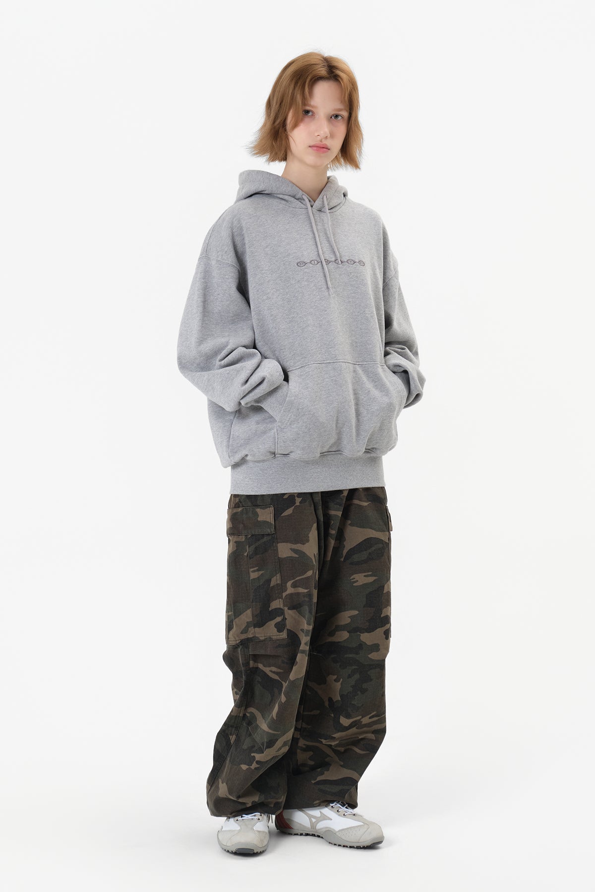 DIVISION LOGO GD HOODIE ASH