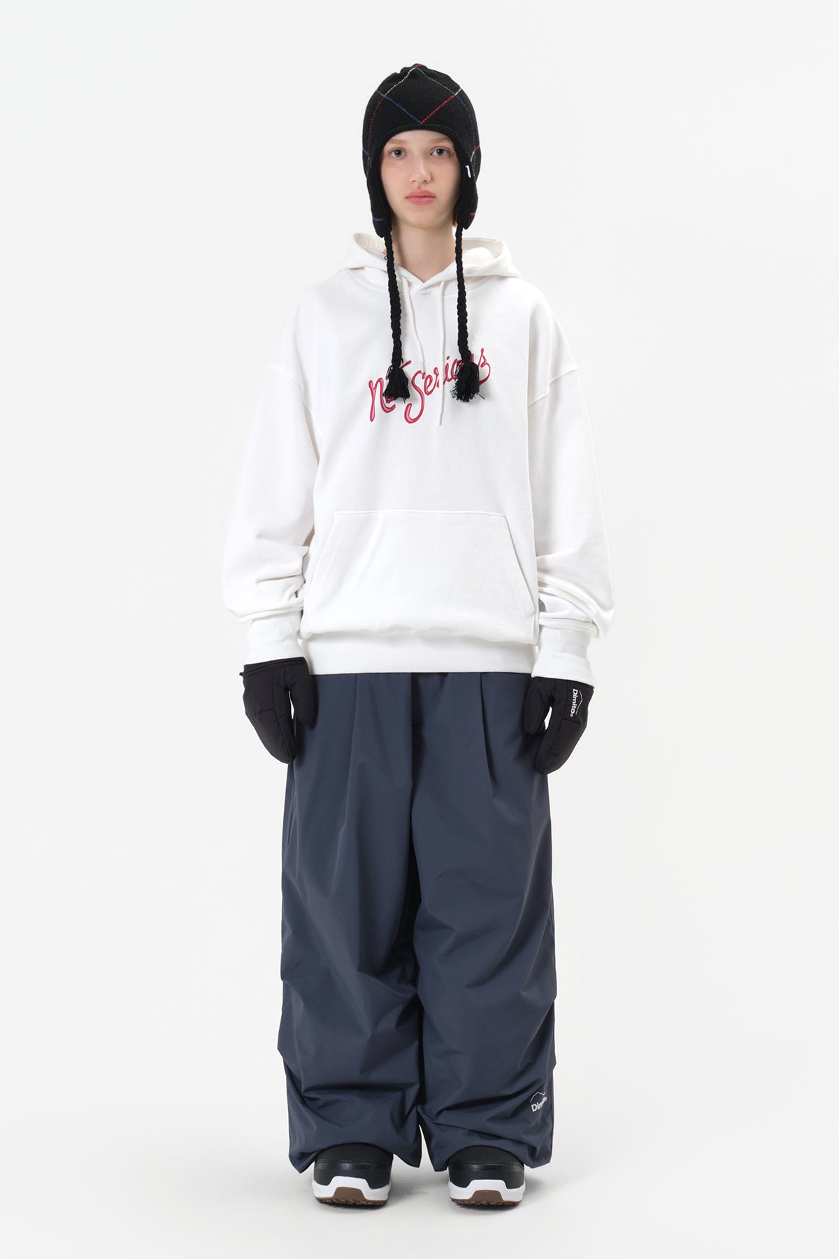 NS LIP HOODIE WHITE