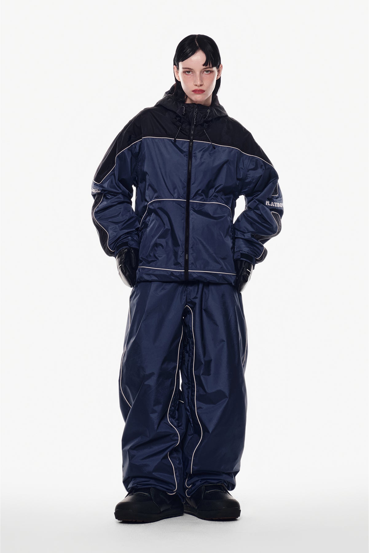 [PLAYBOY x DIMITO] PIPING TRACK JACKET CLOUDY BLUE