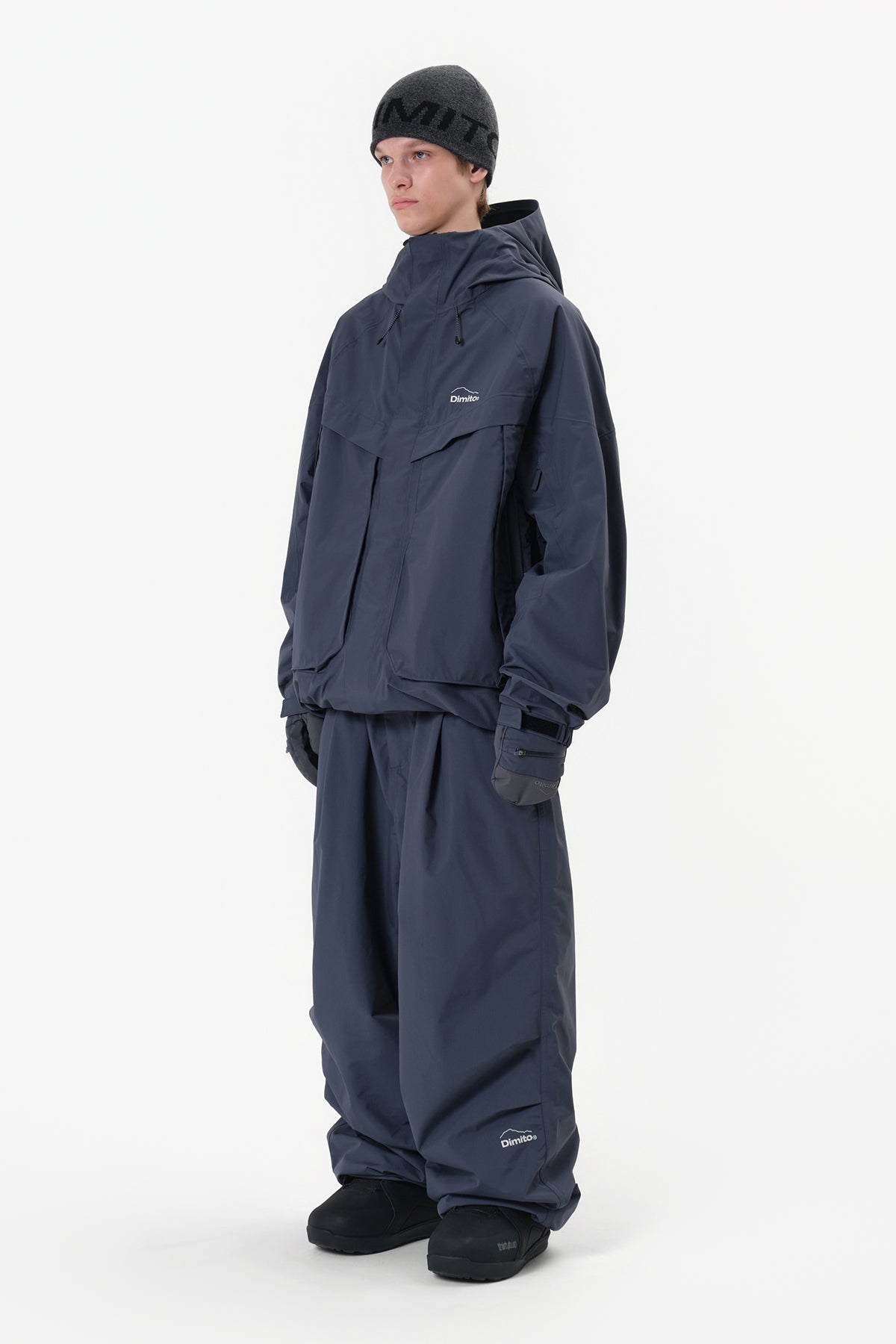 BASIC WIDE PANTS (WIDE FIT LV.2) BLUE NIGHT
