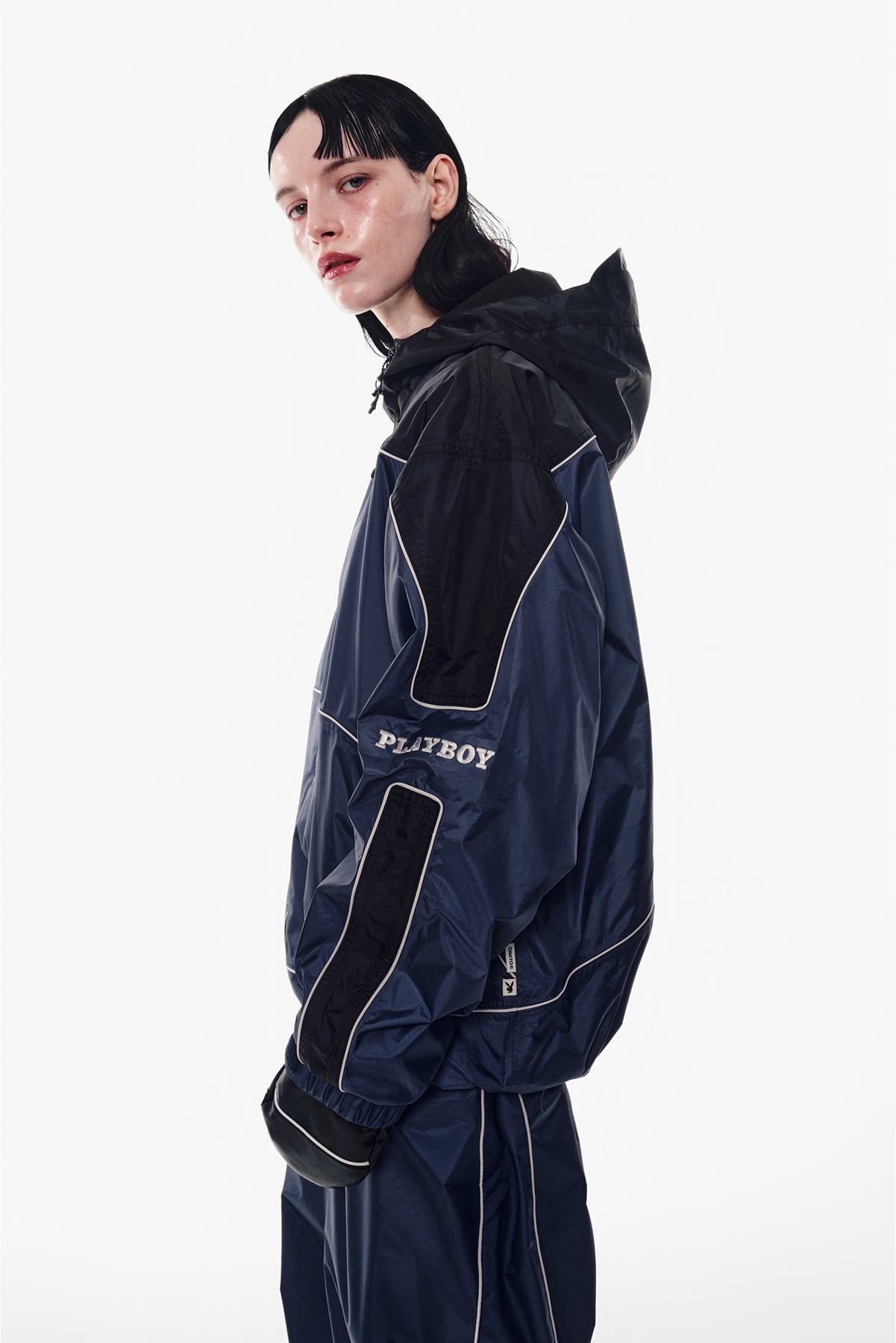 [PLAYBOY x DIMITO] PIPING TRACK JACKET CLOUDY BLUE