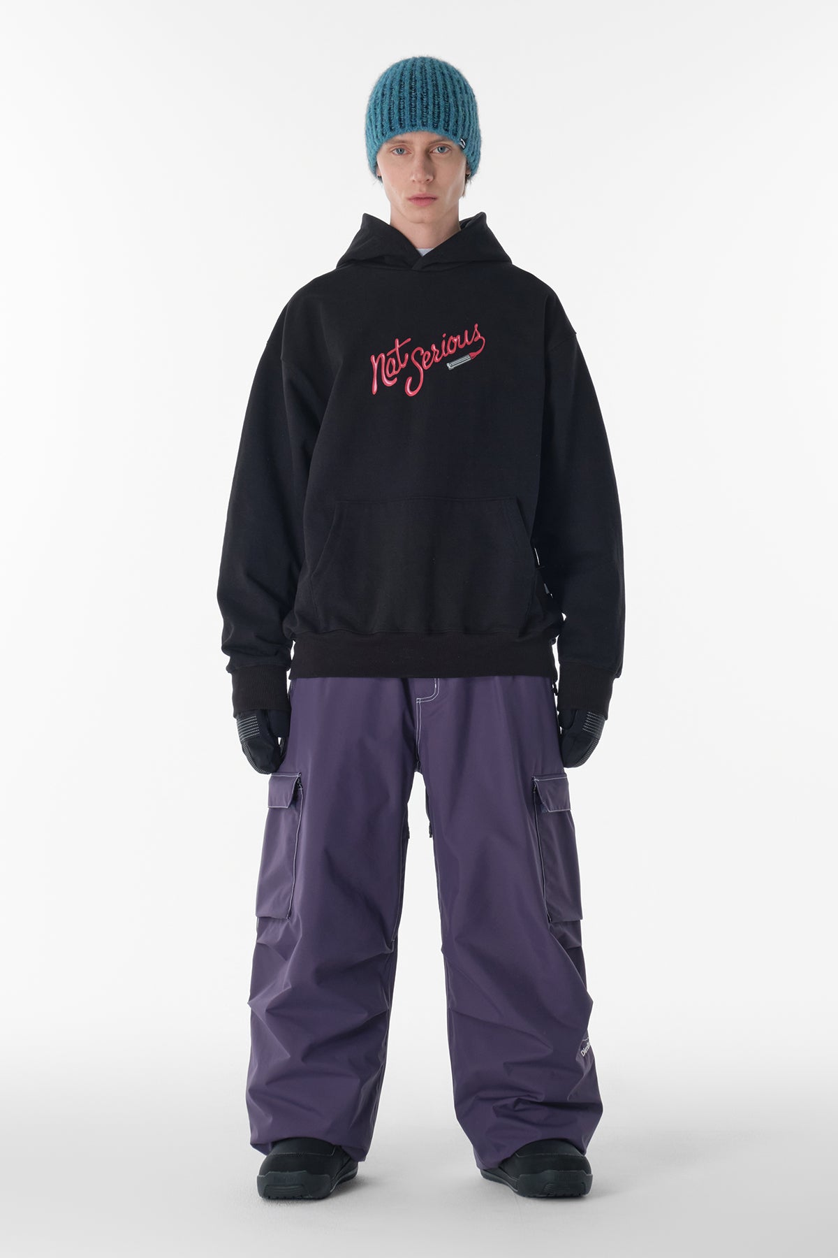 NS LIP HOODIE BLACK