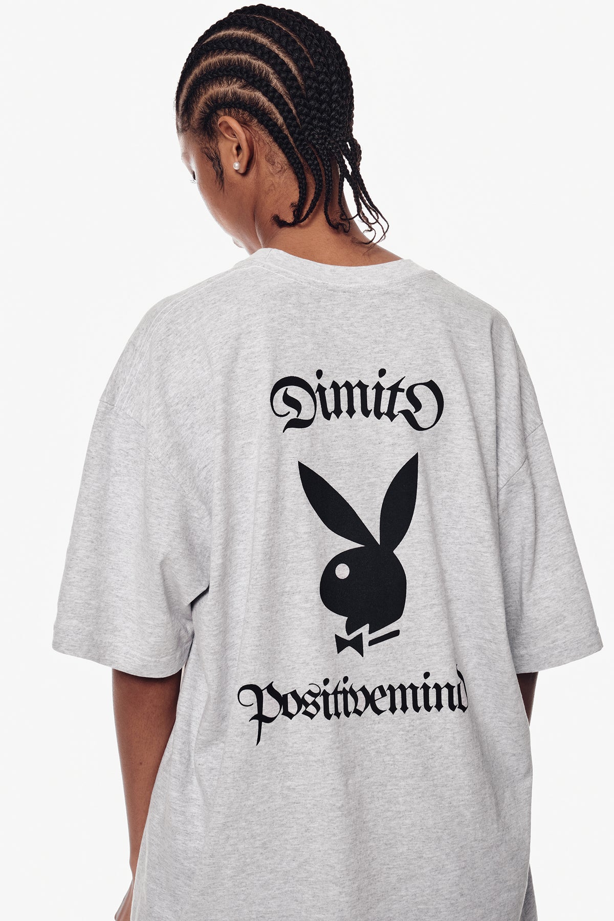 [PLAYBOY x DIMITO] BUNNY GRAPHIC SSV GD 6.5OZ TEE ASH