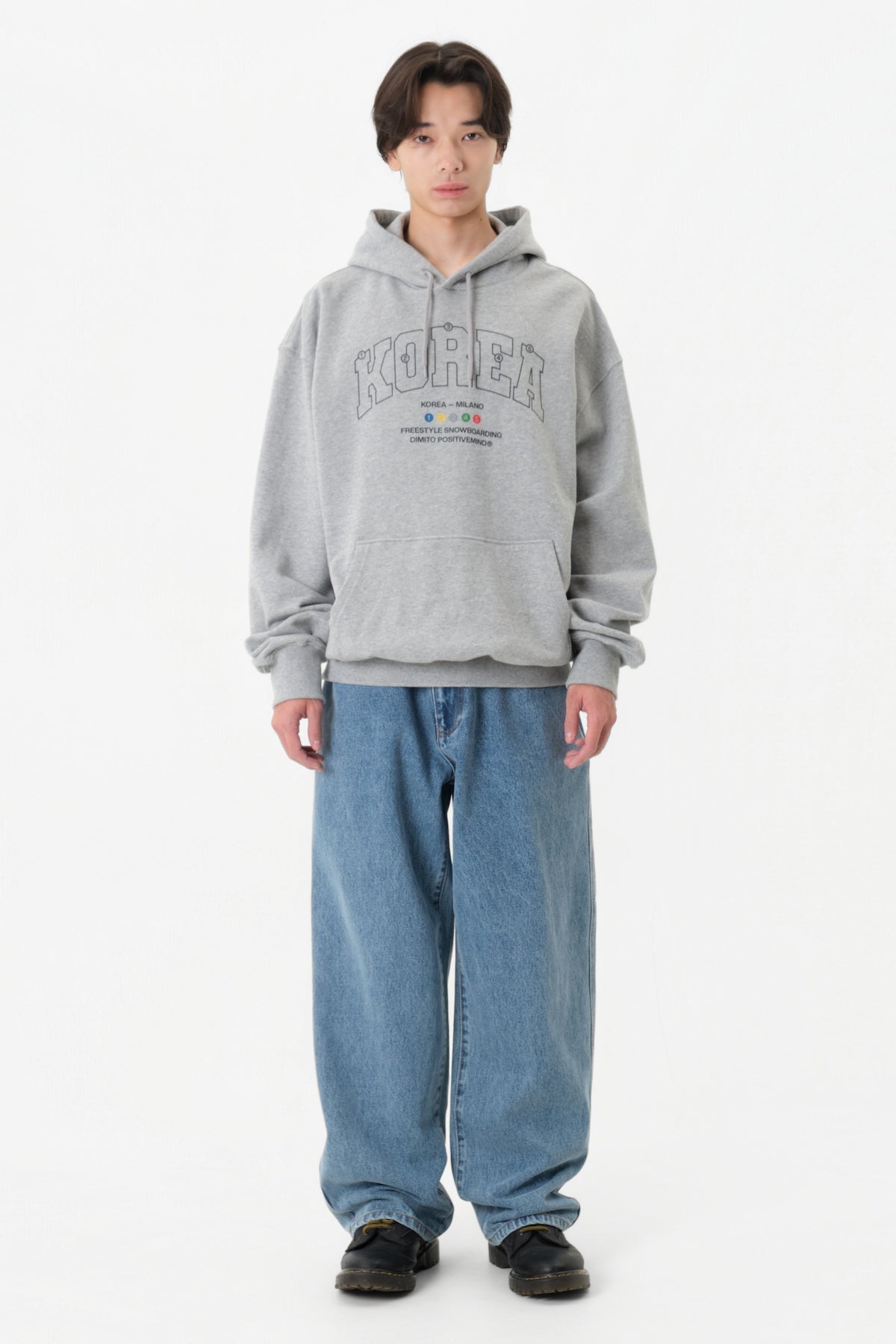 TEAM KOREA REPLICA COLORING HOODIE ASH