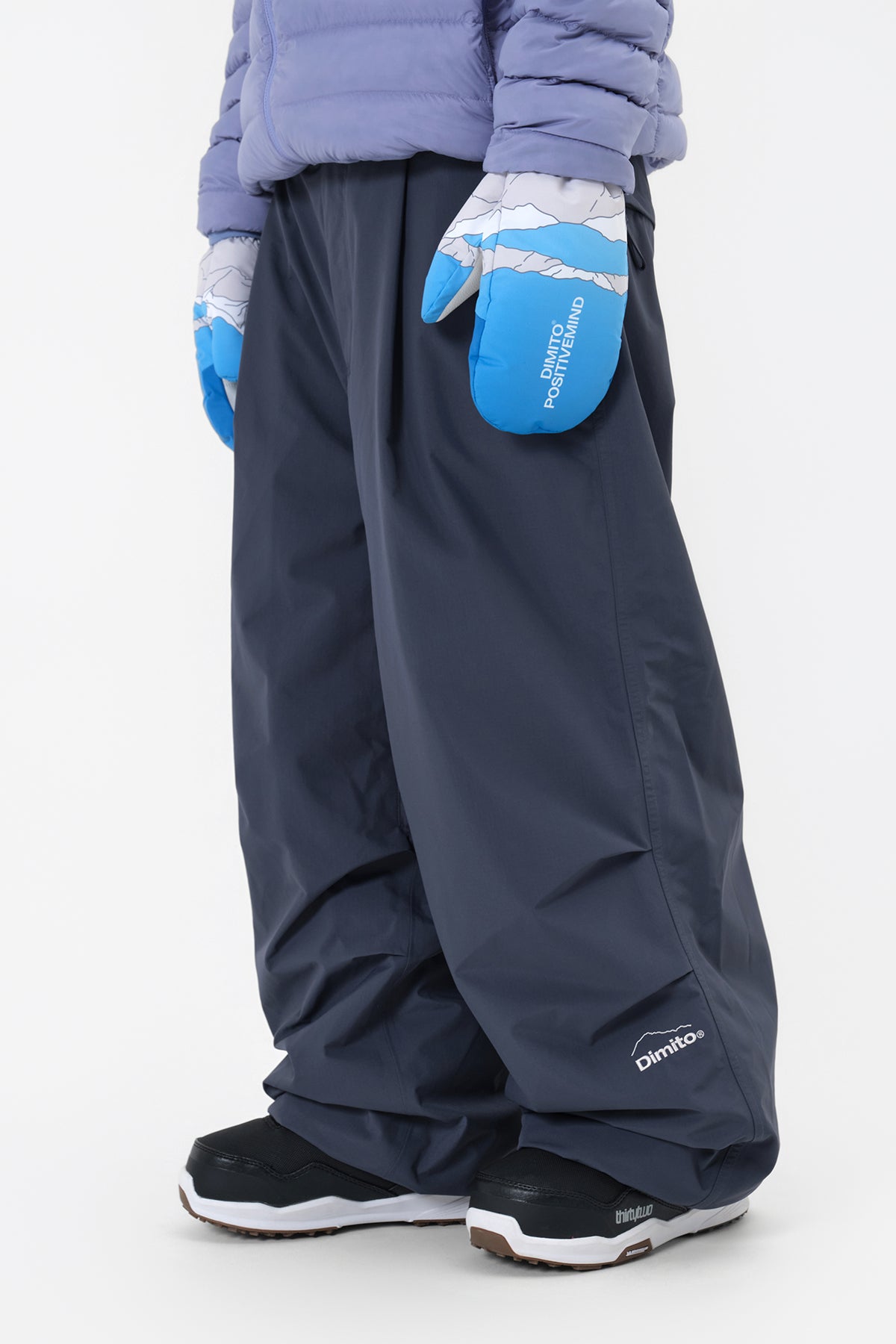 BASIC WIDE PANTS (WIDE FIT LV.2) BLUE NIGHT