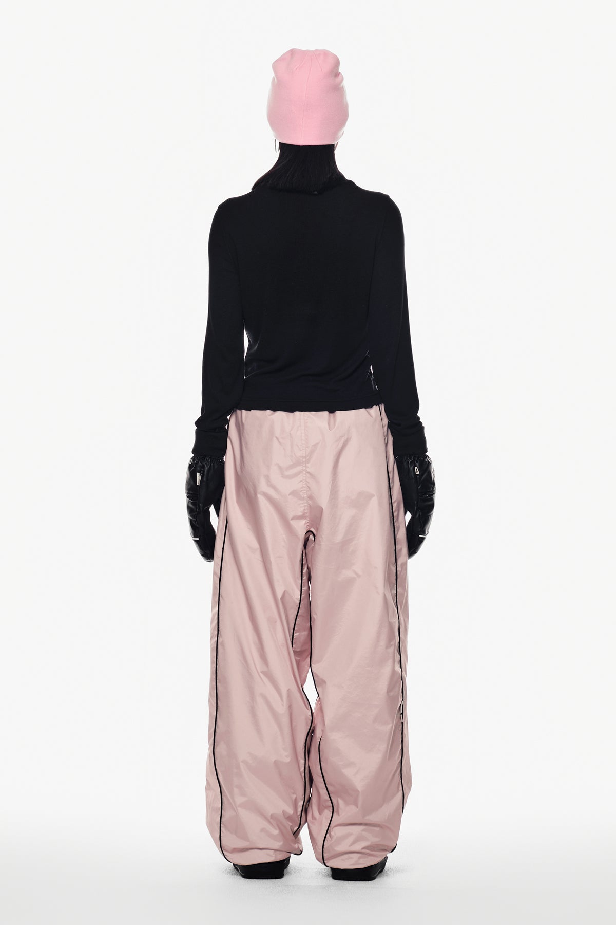 [PLAYBOY x DIMITO] PIPING BANDED PANTS (WIDE FIT LV.2) BABY PINK (Available on 25.09.30)