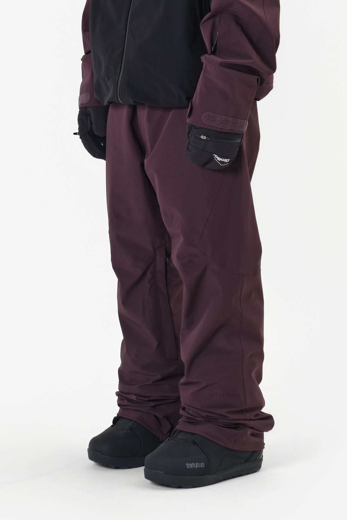 25 BIO SLIM PANTS (SLIM FIT) WINE