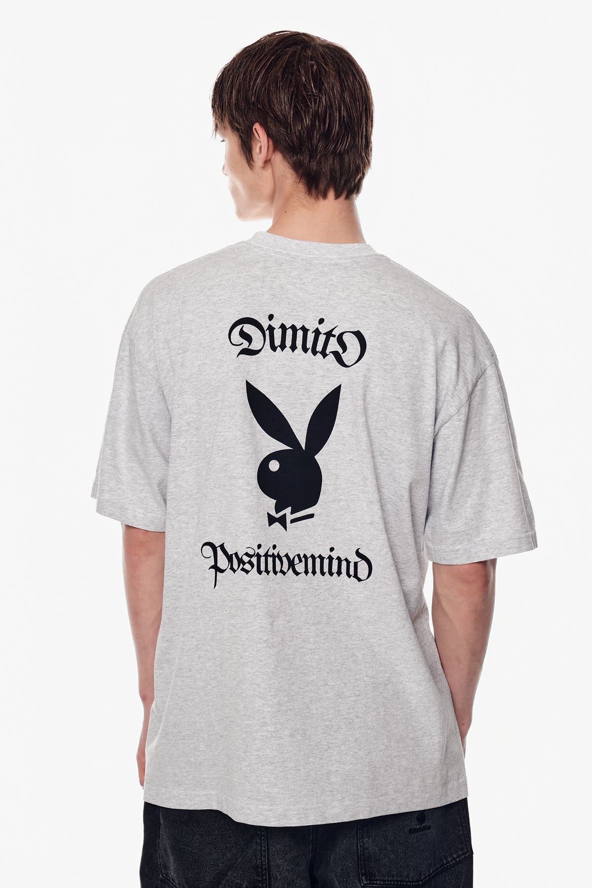 [PLAYBOY x DIMITO] BUNNY GRAPHIC SSV GD 6.5OZ TEE ASH