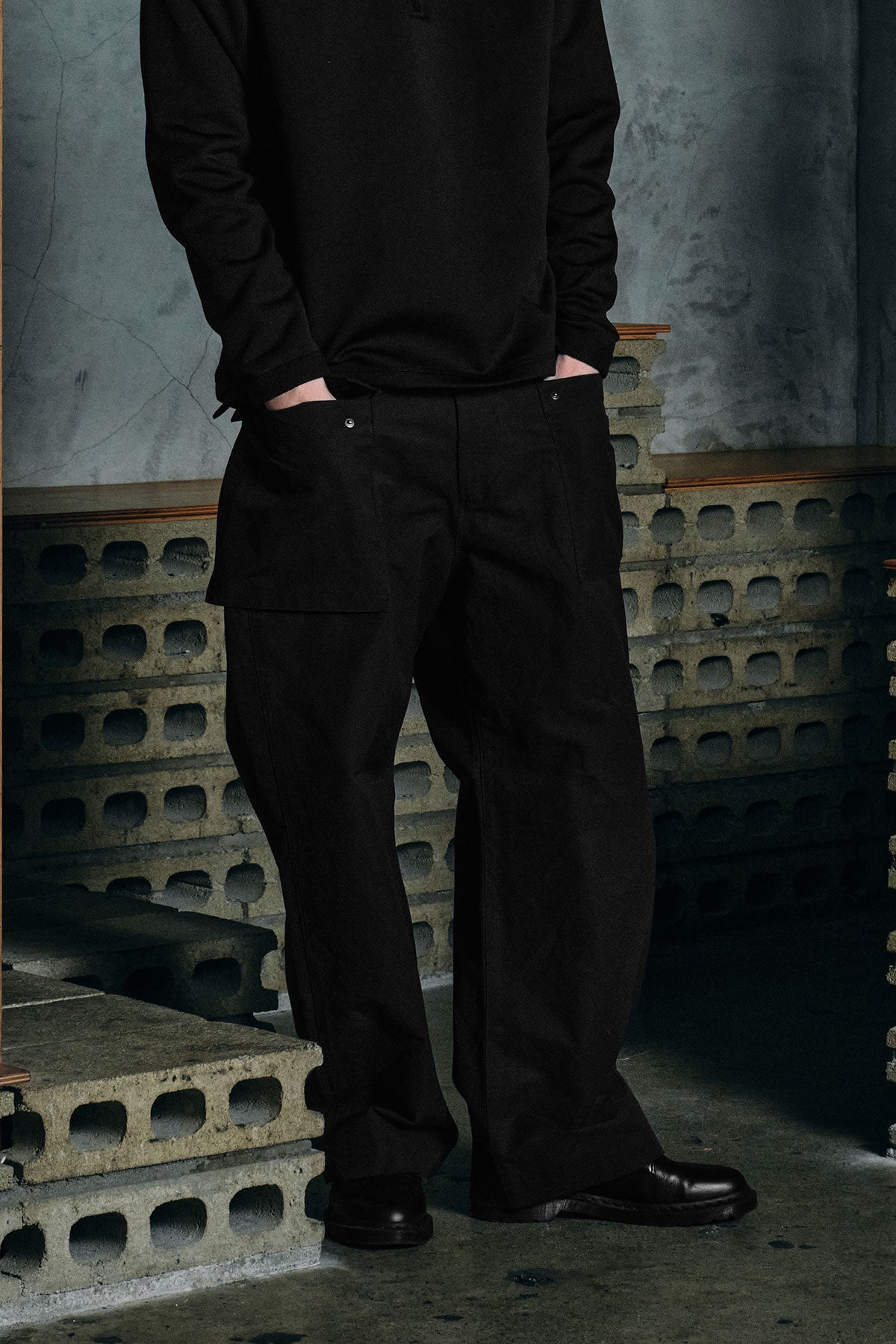 [FOUND POCKET] CARGO POCKET PANTS DARK NAVY