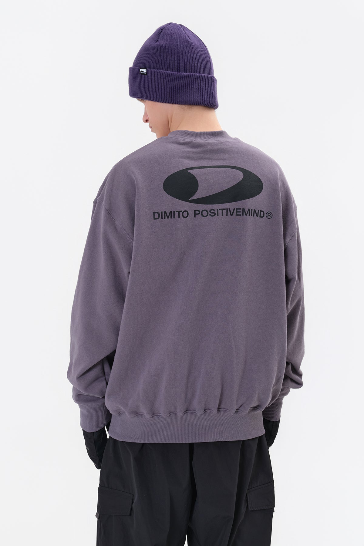 CIRCLE LOGO SWEATSHIRT PURPLE ASH