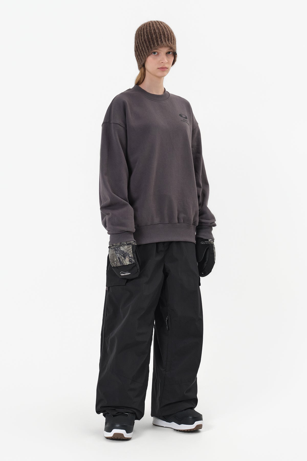 25 AIR FORCE BANDED PANTS (WIDE FIT LV.1) MID BLACK