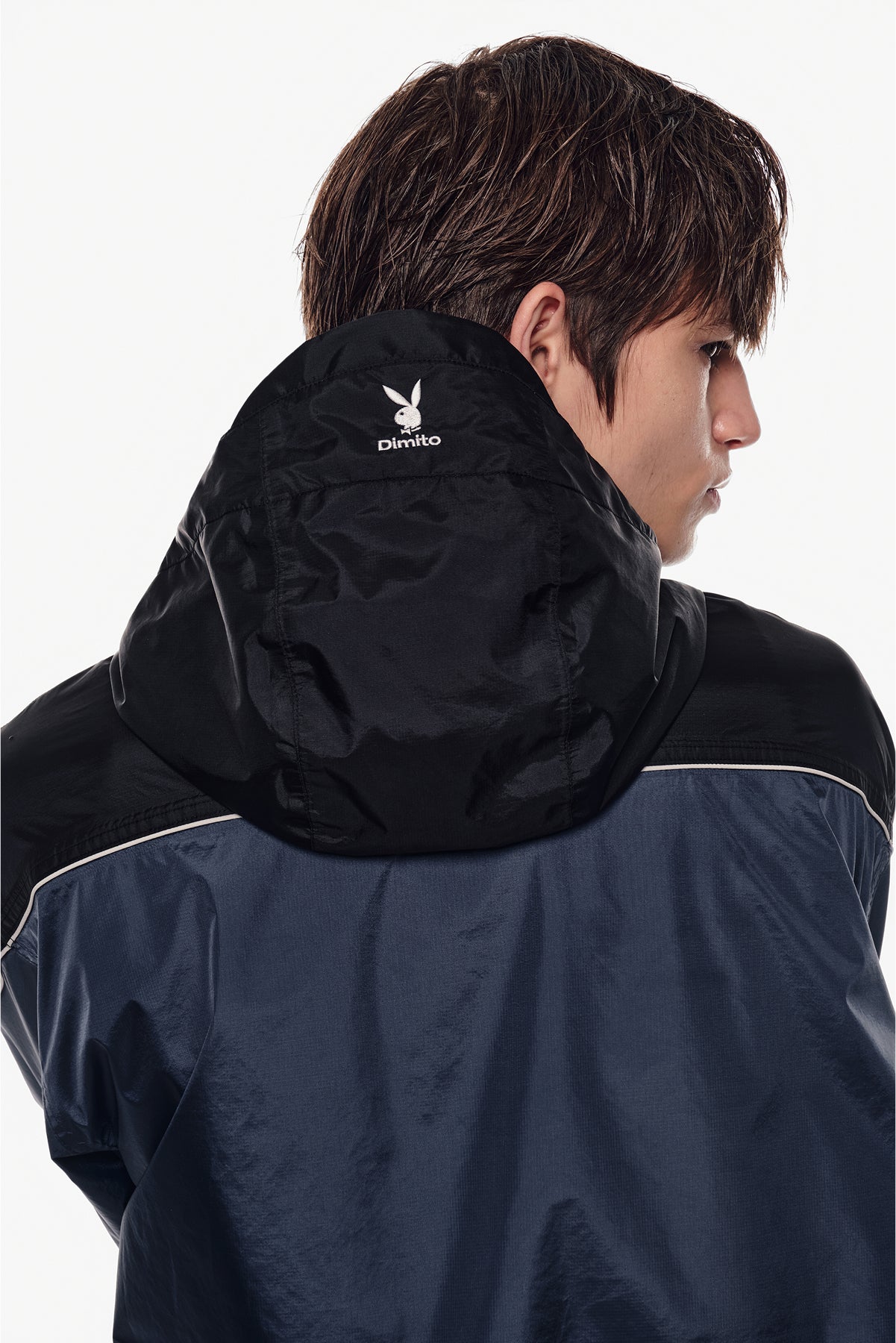 [PLAYBOY x DIMITO] PIPING TRACK JACKET CLOUDY BLUE