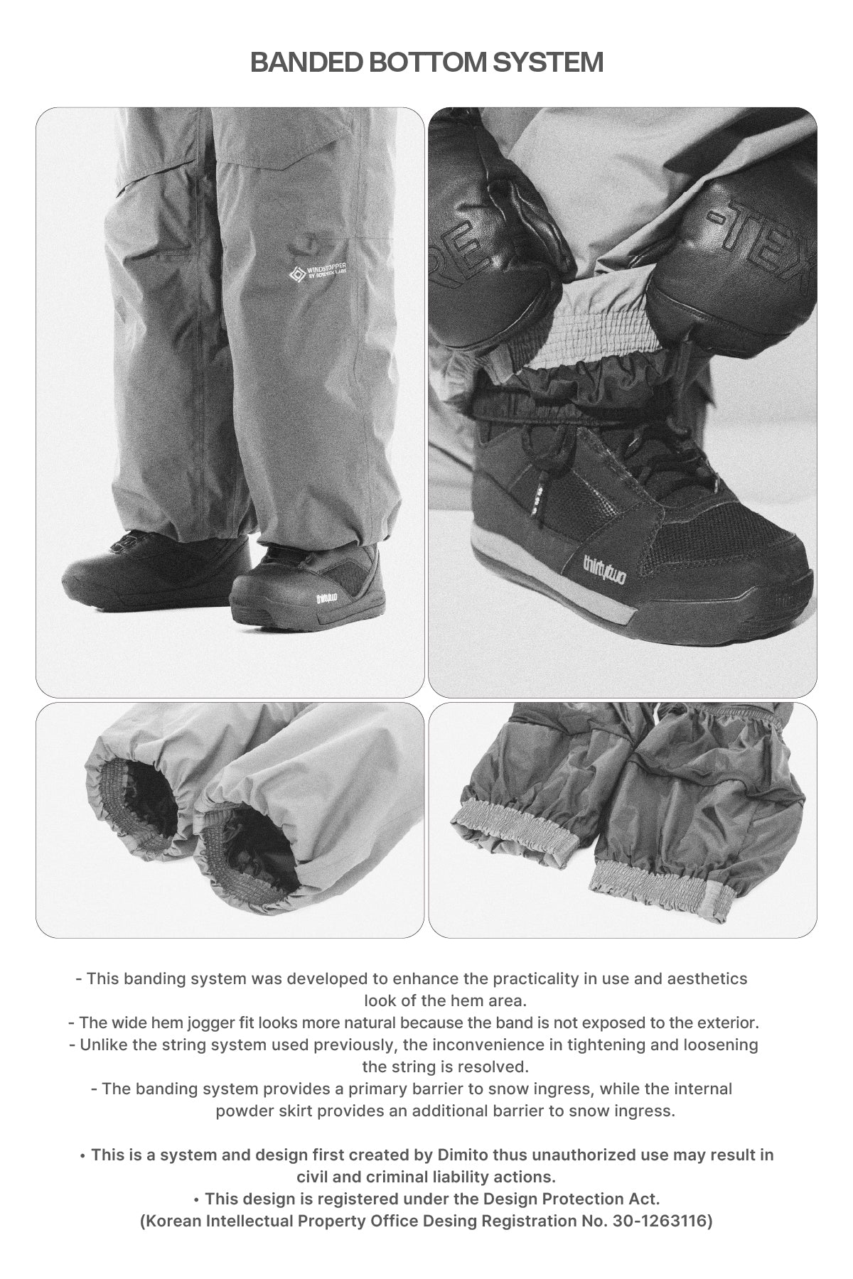 26 AIR FORCE BANDED PANTS (WIDE FIT LV.2) CHARCOAL (Delivery start : 26.09.09)