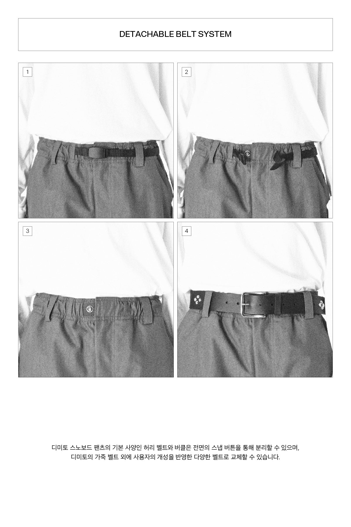 [PLAYBOY x DIMITO] PIPING BANDED PANTS (WIDE FIT LV.2) BLACK