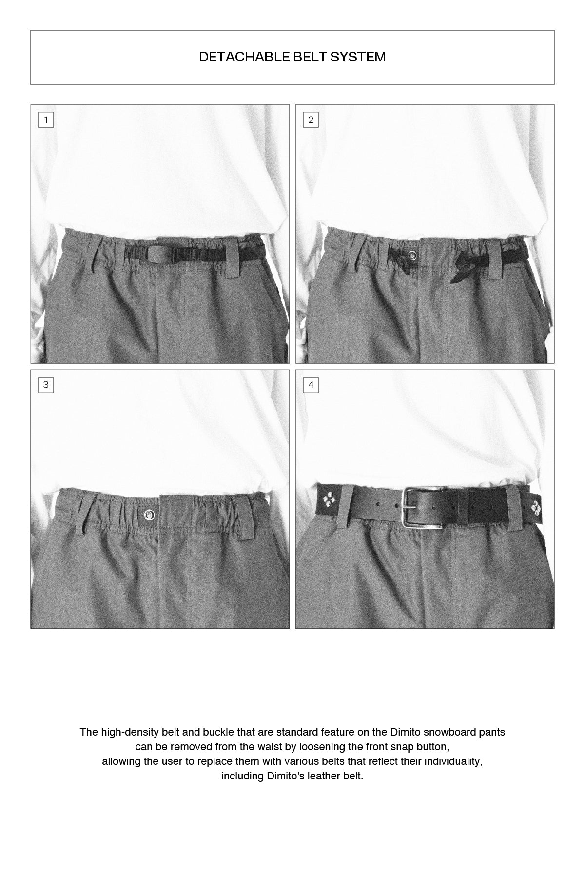 [PLAYBOY x DIMITO] PIPING BANDED FAUX LEATHER PANTS (WIDE FIT LV.2) CEMENT GREY