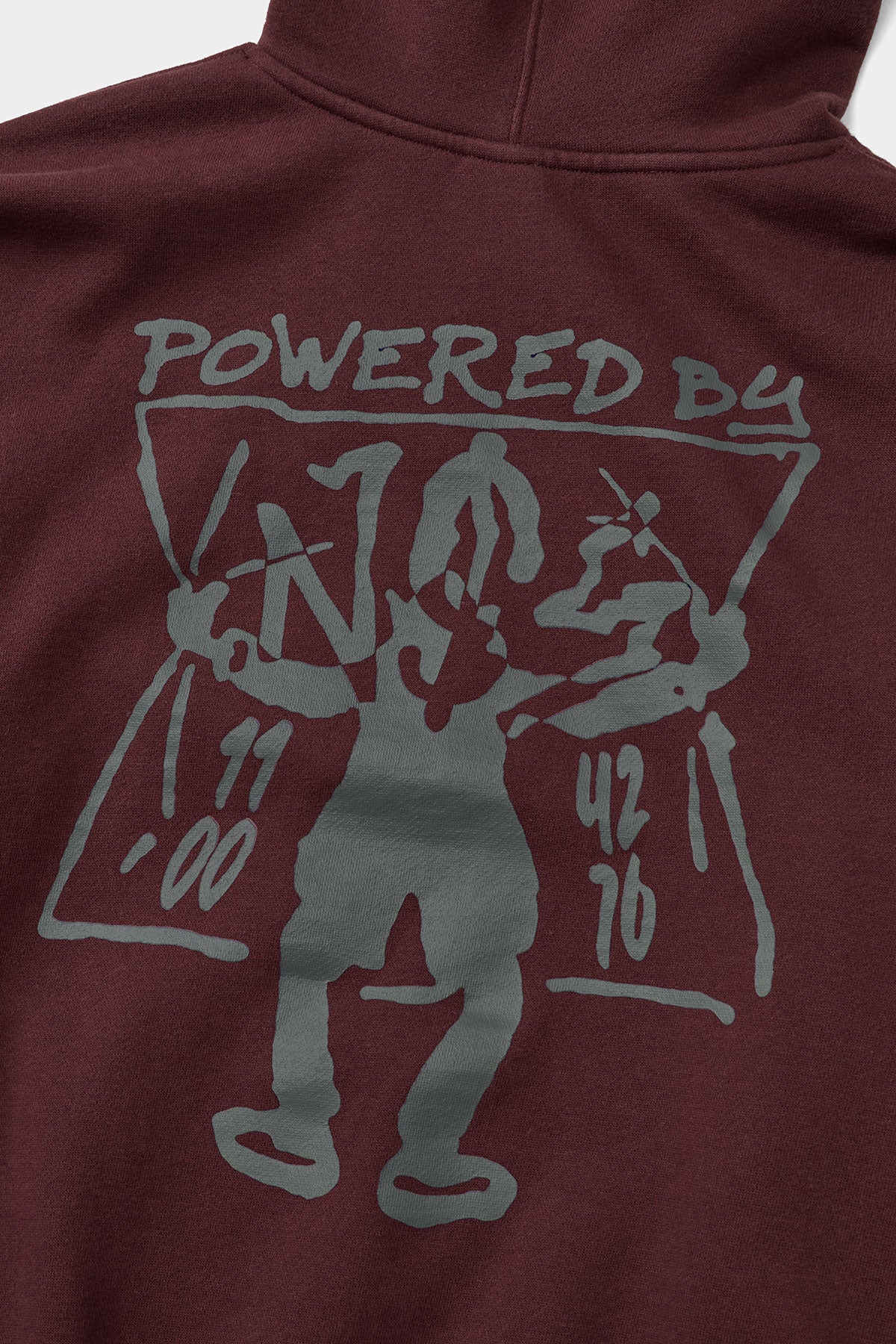 POWERED BY NSS HOODIE BURGUNDY