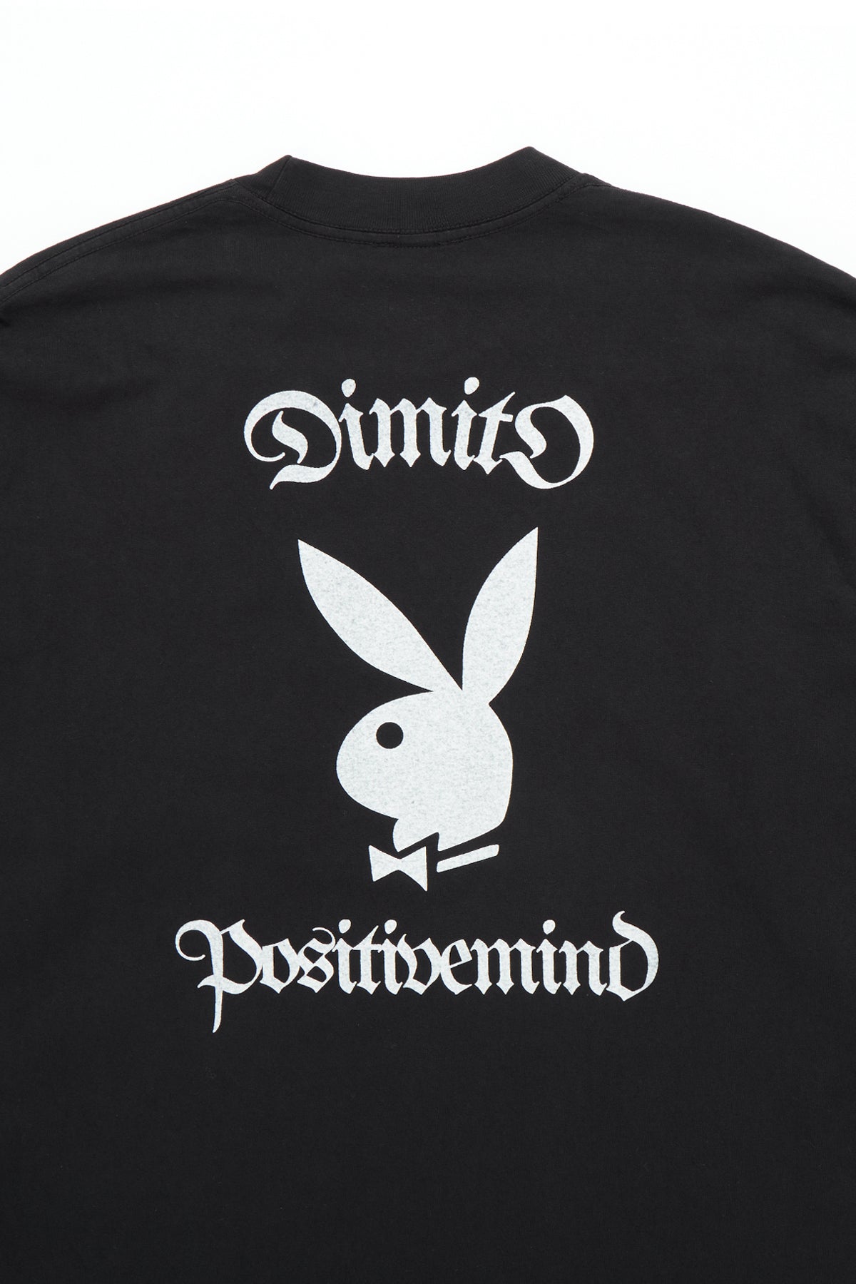 [PLAYBOY x DIMITO] BUNNY GRAPHIC LSV GD 6.5OZ TEE WHITE
