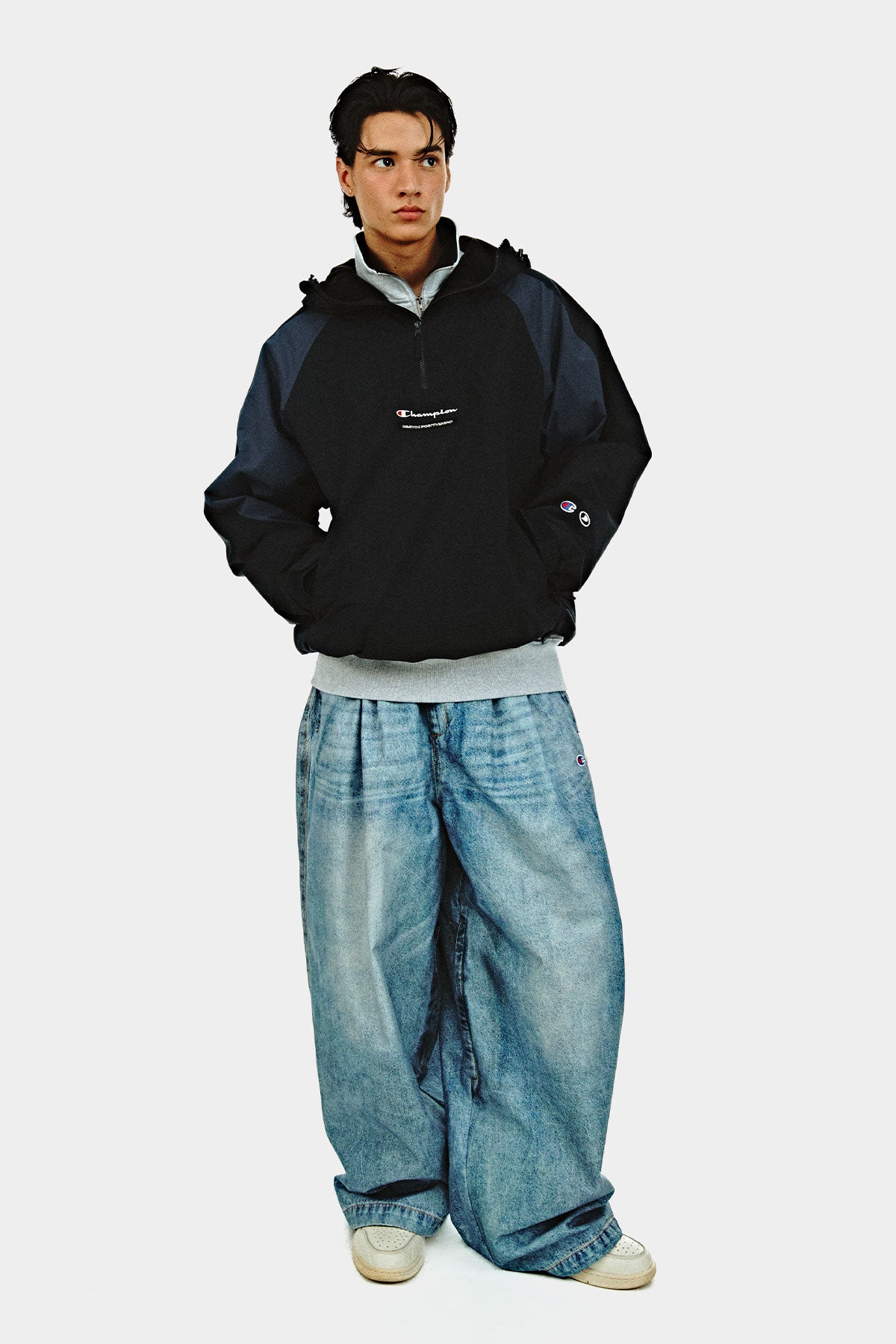 [CHAMPION x DIMITO] VARSITY ANORAK TRACK JACKET DEEP NAVY (Available date : 26.10.12)