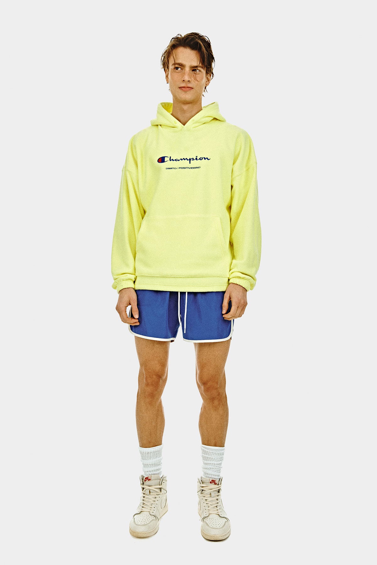 [CHAMPION x DIMITO] SCRIPT FLEECE HOODIE LEMON (Available date : 26.10.12)