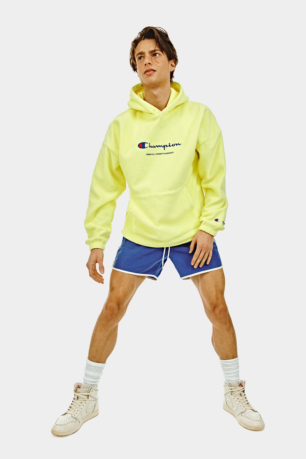 [CHAMPION x DIMITO] SCRIPT FLEECE HOODIE LEMON (Available date : 26.10.12)