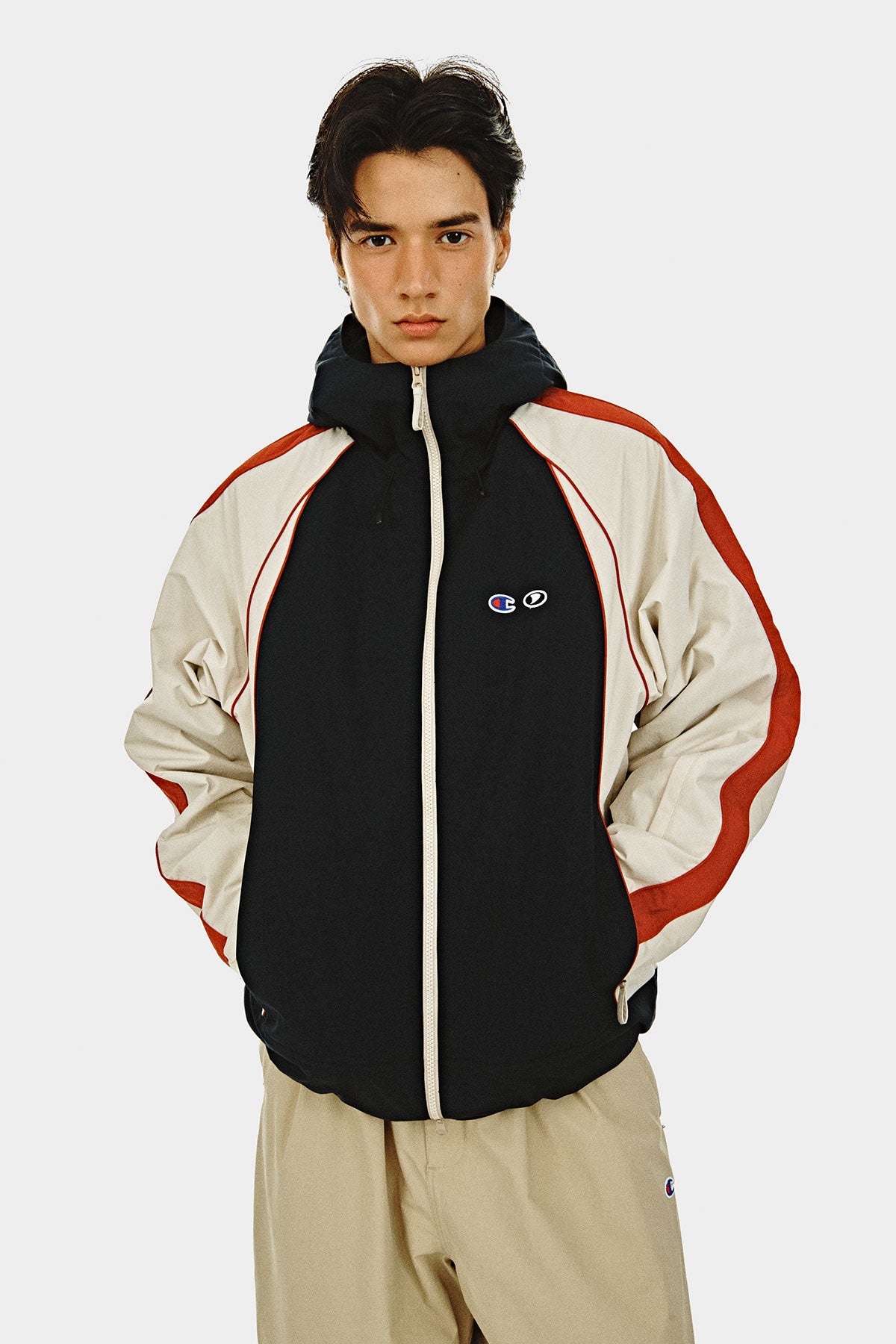 [CHAMPION x DIMITO] HERITAGE BLOCK LINE JACKET DEEP NAVY (Available date : 26.10.12)