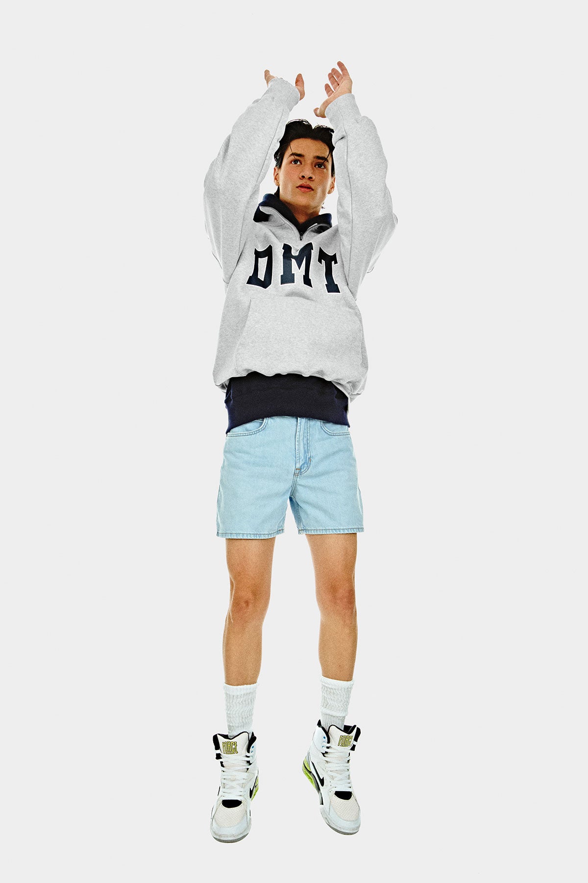 [CHAMPION x DIMITO] DMT VARSITY HALF ZIP SWEATSHIRT OXFORD GREY (Available date : 26.10.12)