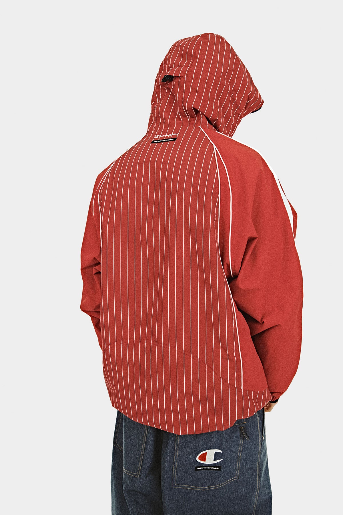 [CHAMPION x DIMITO] HERITAGE BLOCK LINE JACKET STRIPE RED (Available date : 26.10.12)