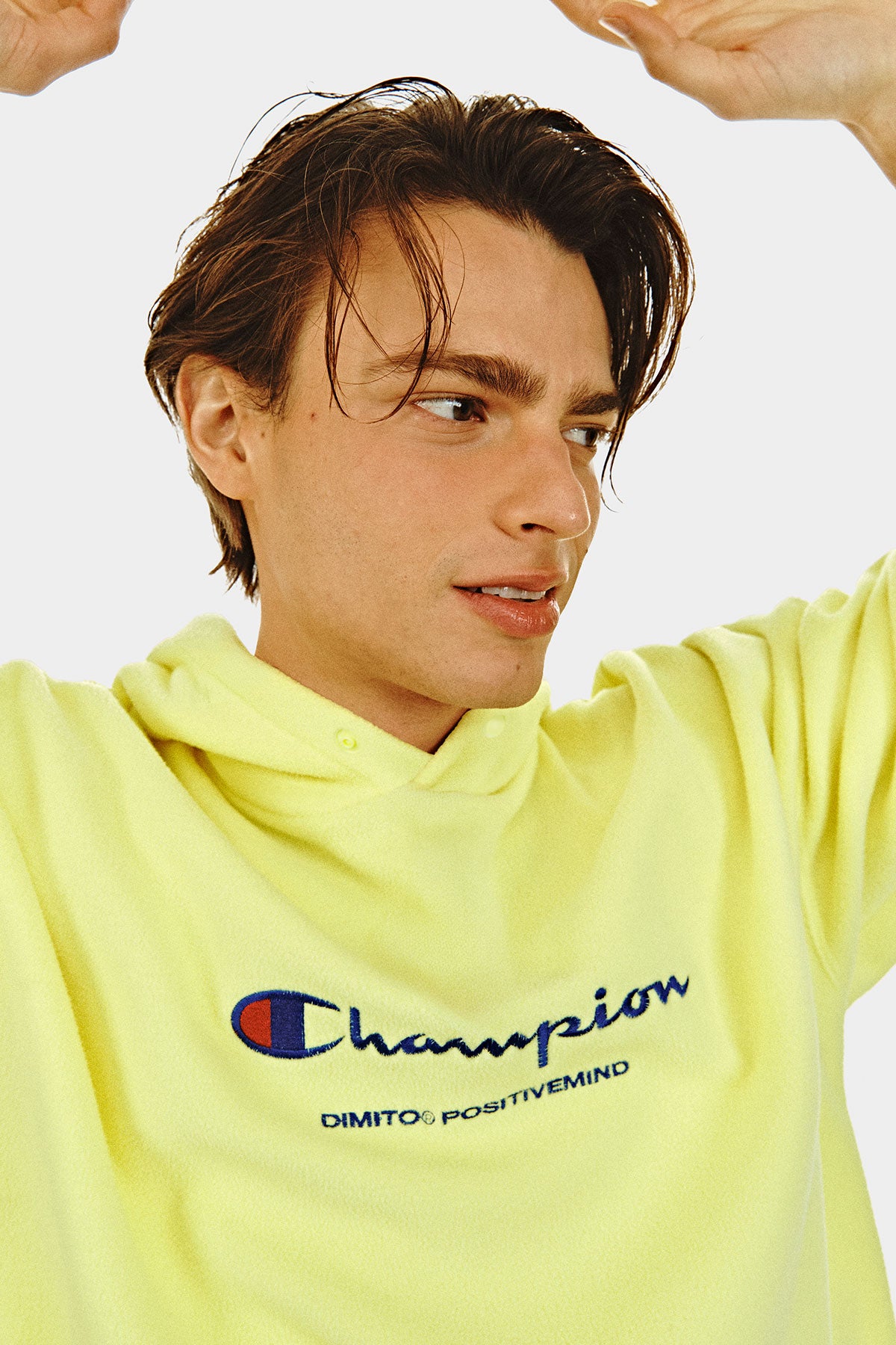 [CHAMPION x DIMITO] SCRIPT FLEECE HOODIE LEMON (Available date : 26.10.12)