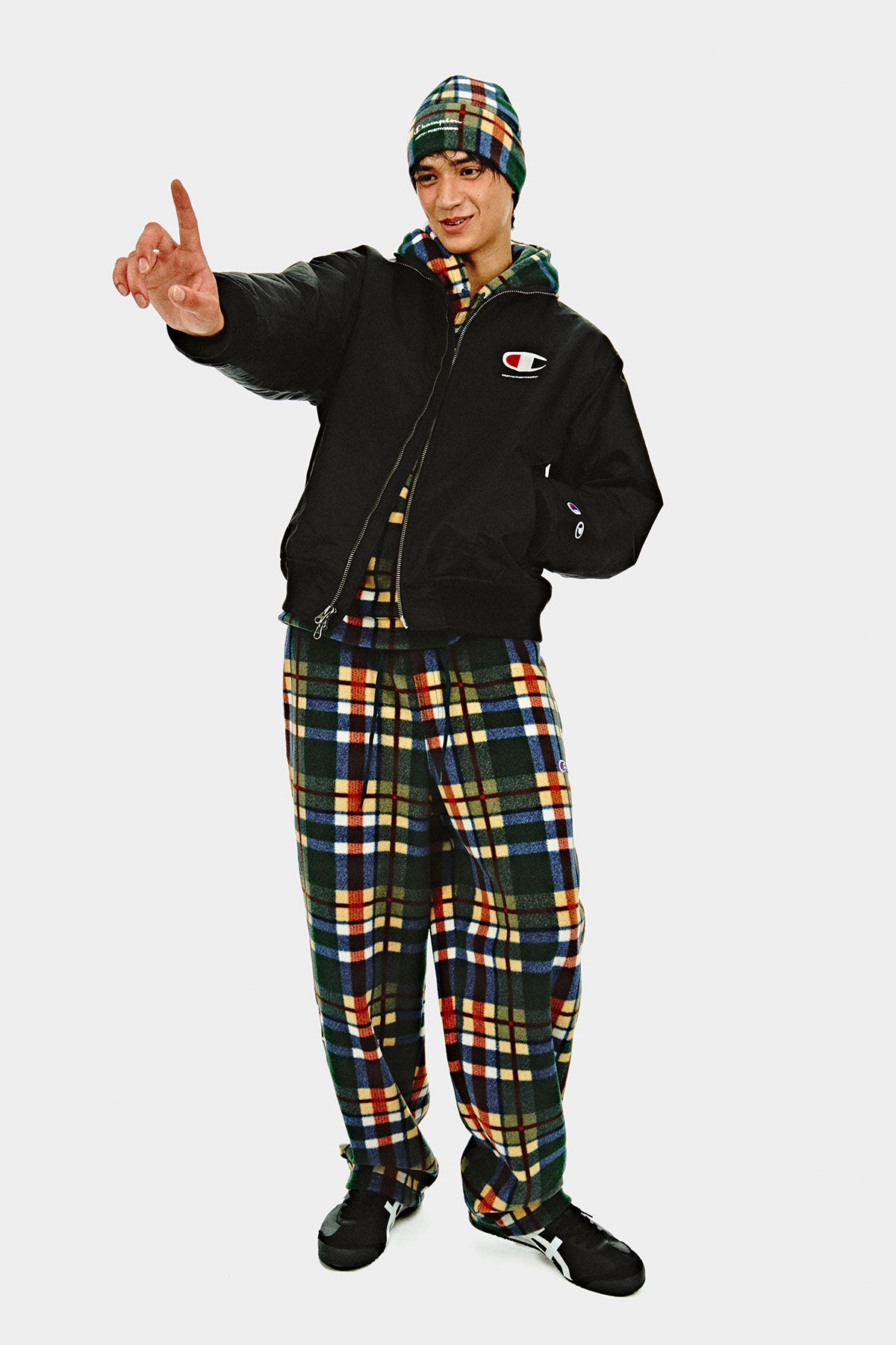 [CHAMPION x DIMITO] SCRIPT FLEECE OG PANTS RETRO CHECK (Available date : 26.10.12)