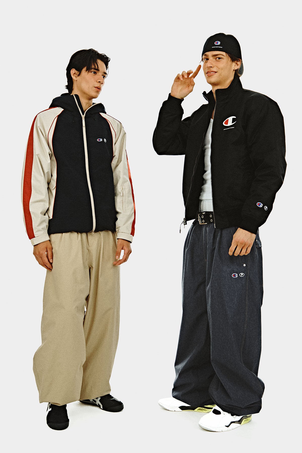 [CHAMPION x DIMITO] C-LOGO BASIC PANTS (WIDE FIT LV.2) DEEP BLUE (Available date : 26.10.12)